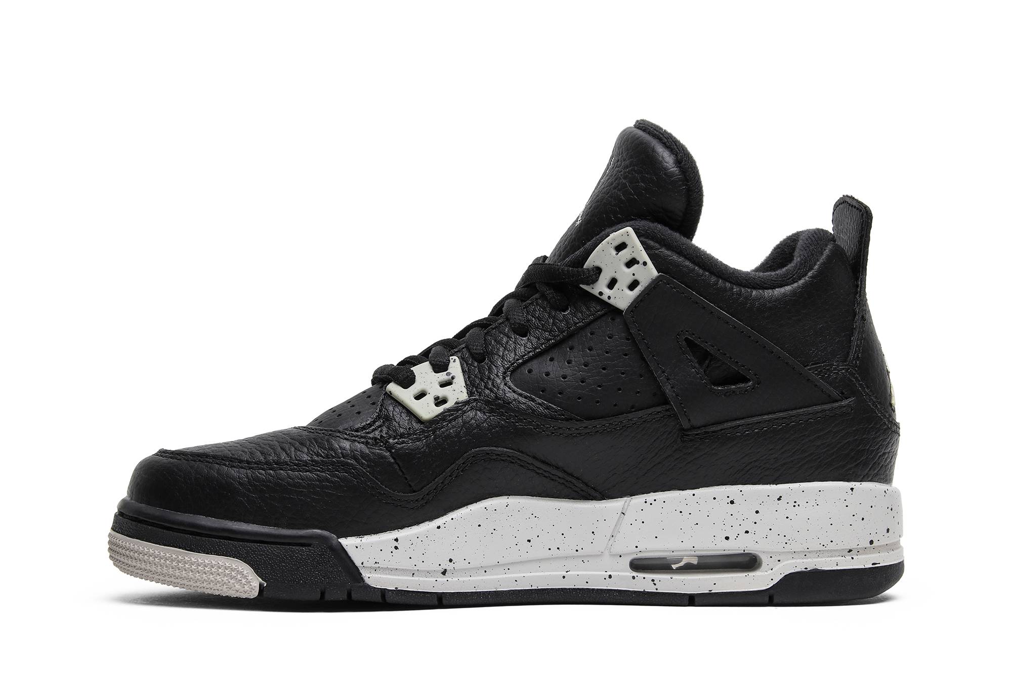 (Grade School) Air Jordan 4 Retro LS 2015 Oreo 408452-003 Coiloa - Image 3