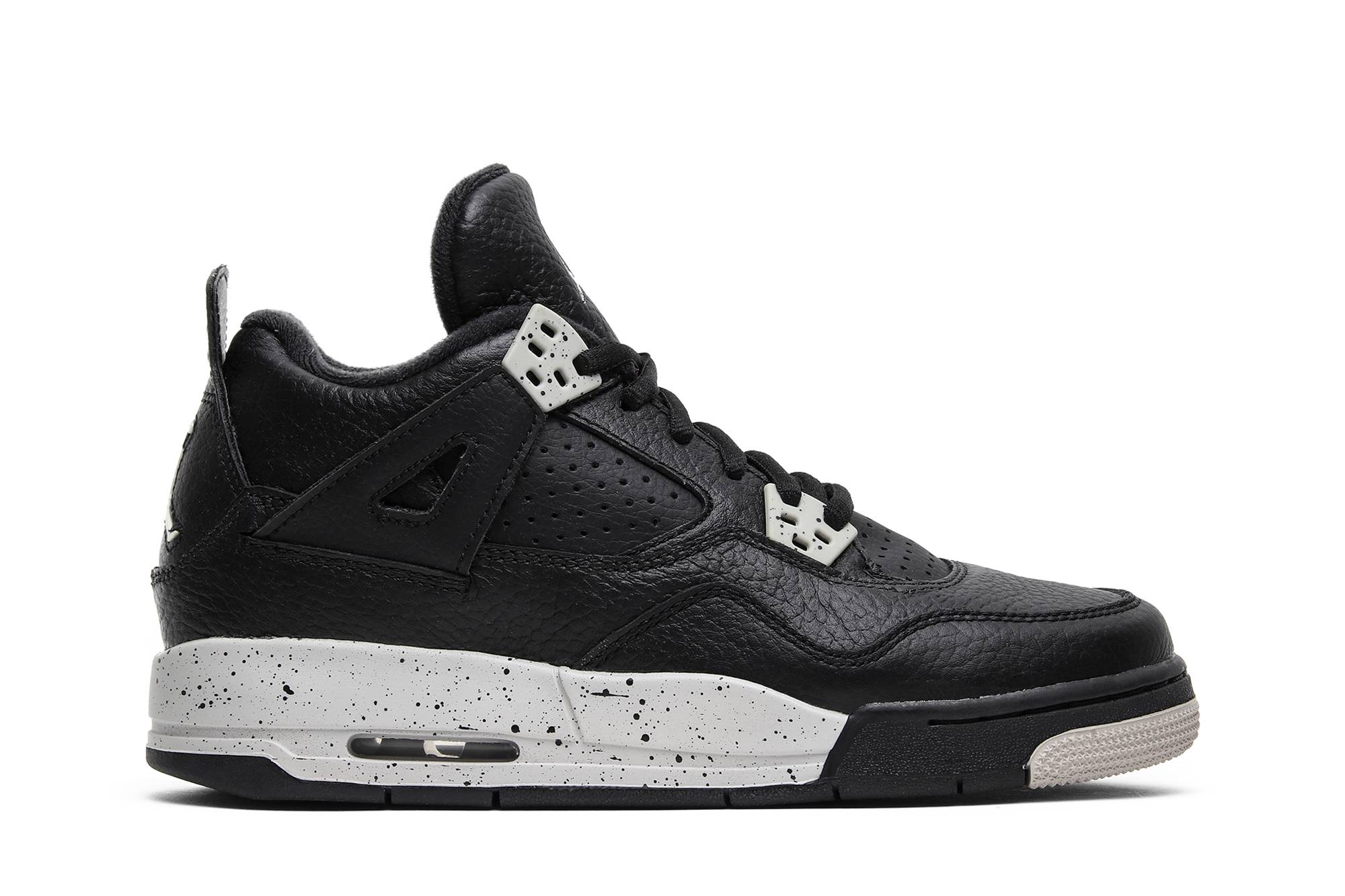 (Grade School) Air Jordan 4 Retro LS 2015 Oreo 408452-003 Coiloa