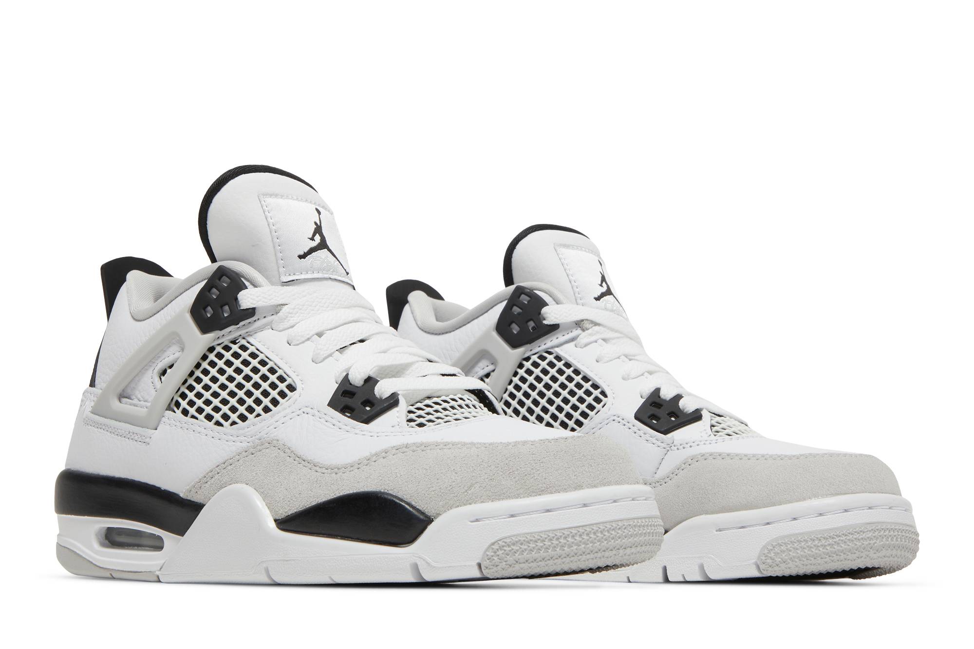 (Grade School) Air Jordan 4 Retro 'Military Black' 408452-111 - Image 8