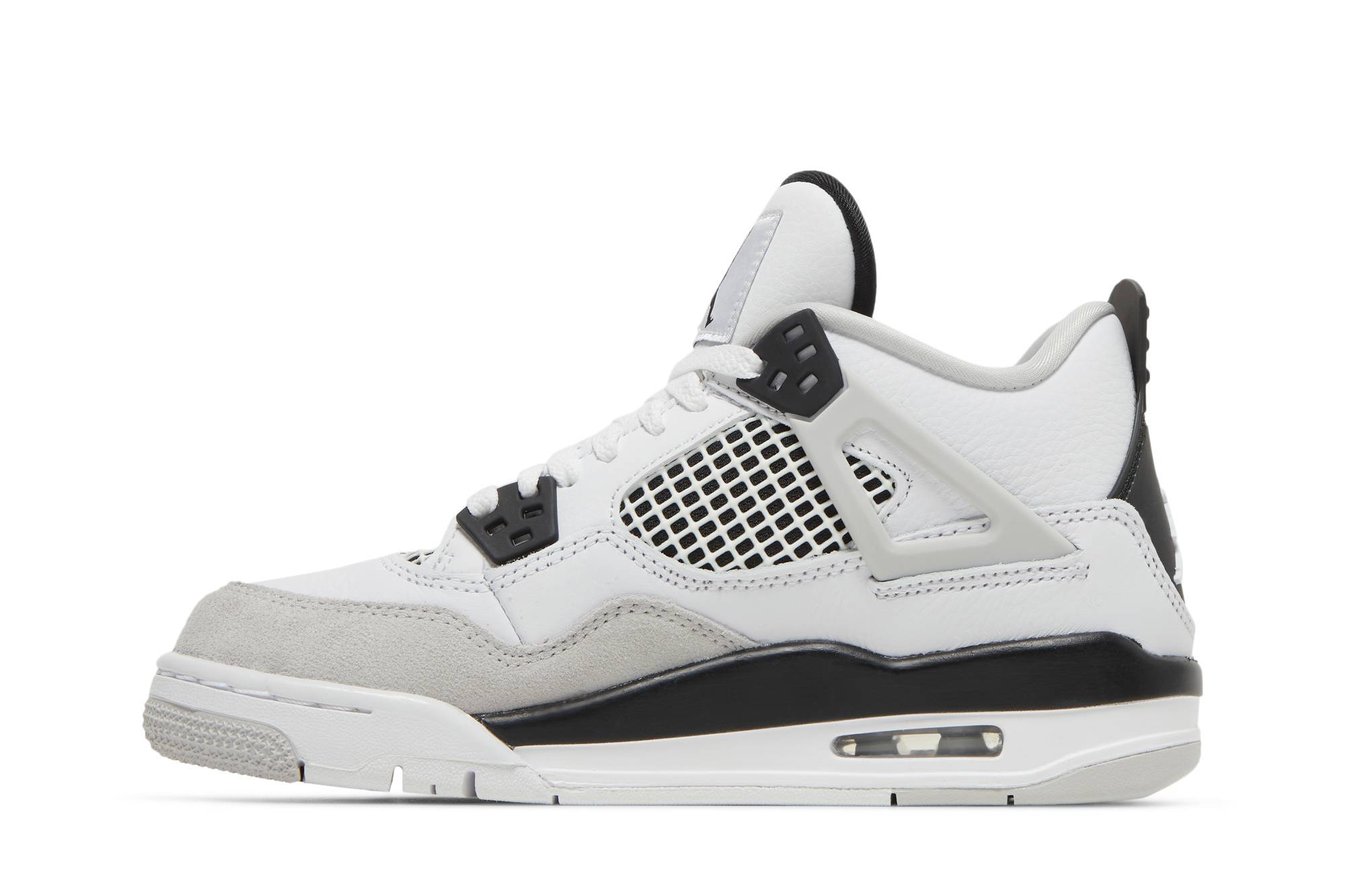 (Grade School) Air Jordan 4 Retro 'Military Black' 408452-111 - Image 3