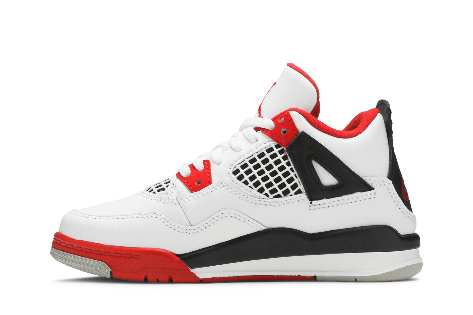 (Preschool) Air Jordan 4 Retro OG 'Fire Red' 2020 BQ7669-160 - Image 3