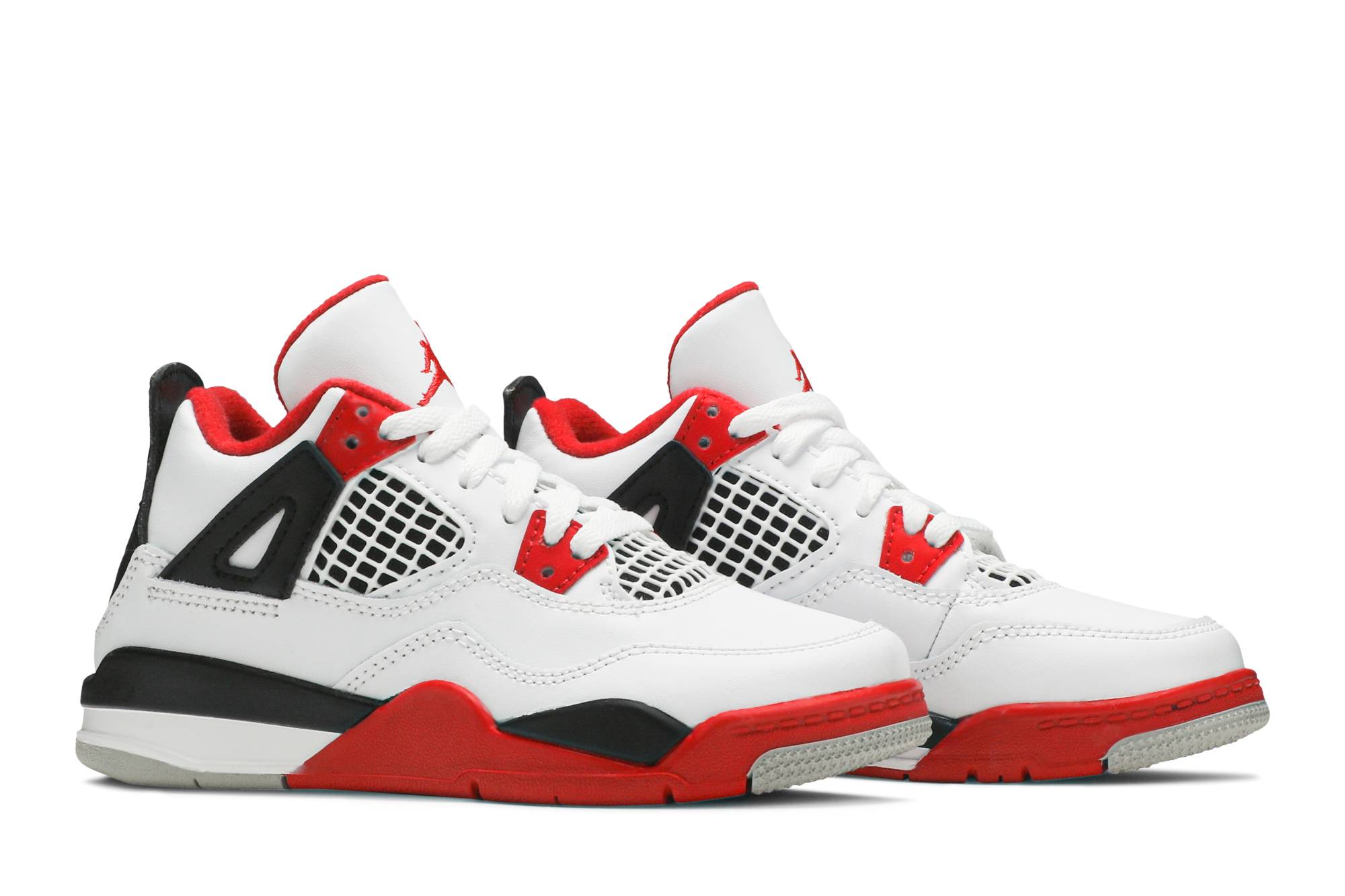 (Preschool) Air Jordan 4 Retro OG 'Fire Red' 2020 BQ7669-160 - Image 8