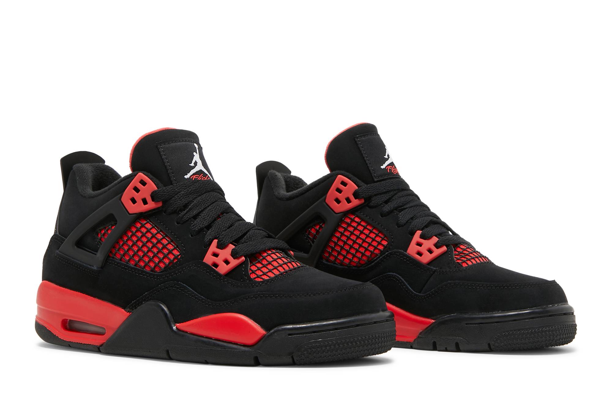 (Grade School) Air Jordan 4 Retro Red Thunder 408452-016 Coiloa - Image 8