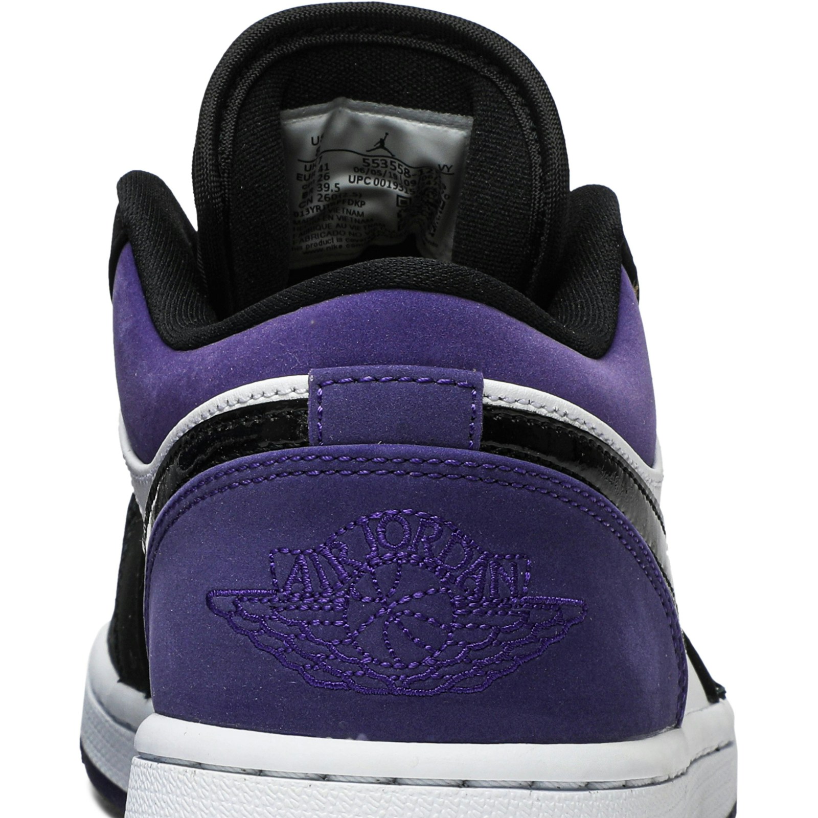 Air Jordan 1 Low Court Purple 2019 553558-125 Moroen - Image 7