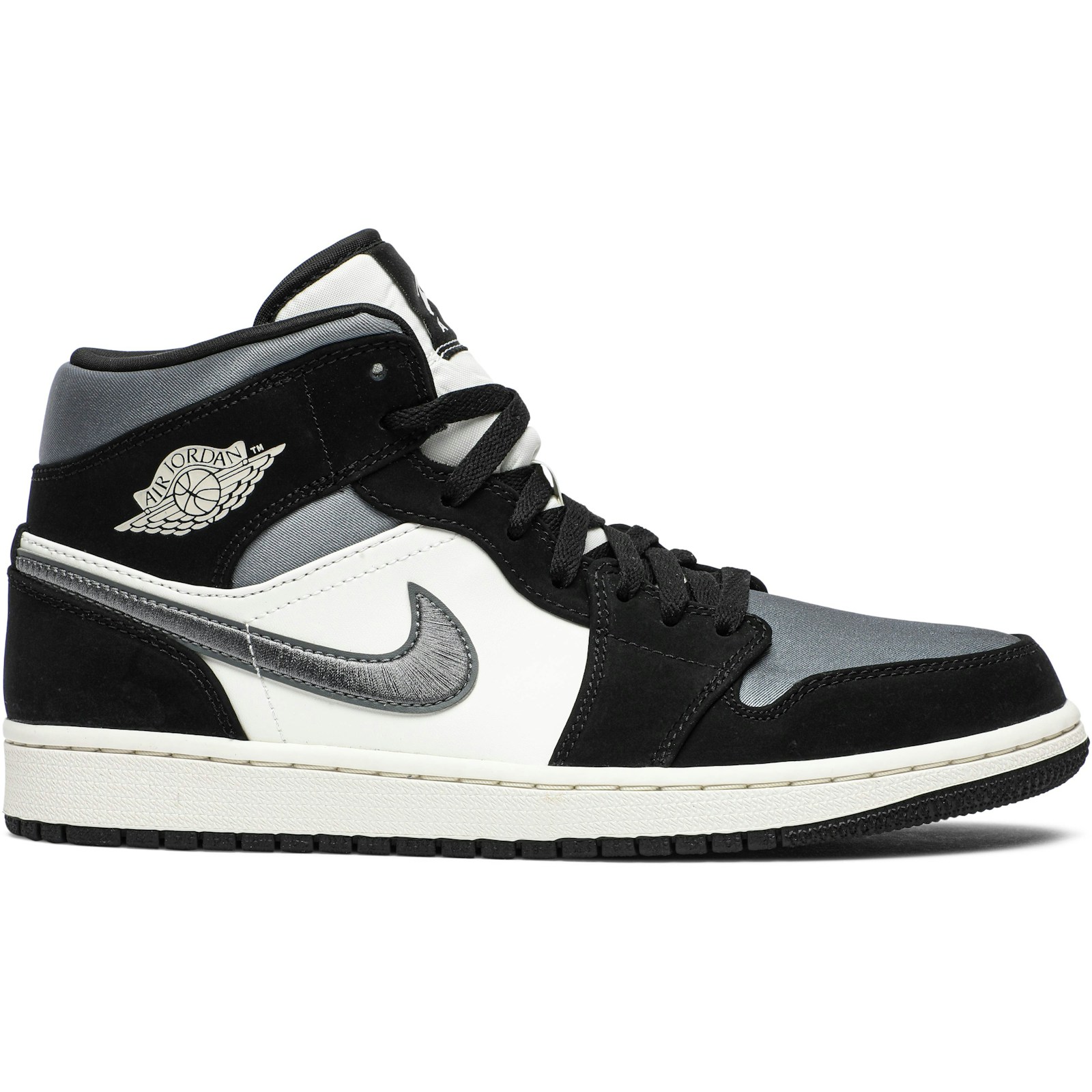 Air Jordan 1 Mid SE Satin Smoke Grey 852542-011 Moroen