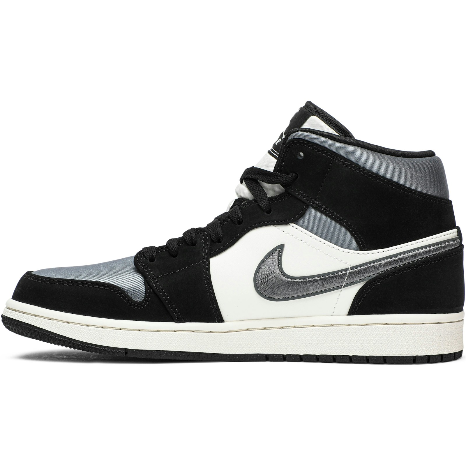 Air Jordan 1 Mid SE Satin Smoke Grey 852542-011 Moroen - Image 3