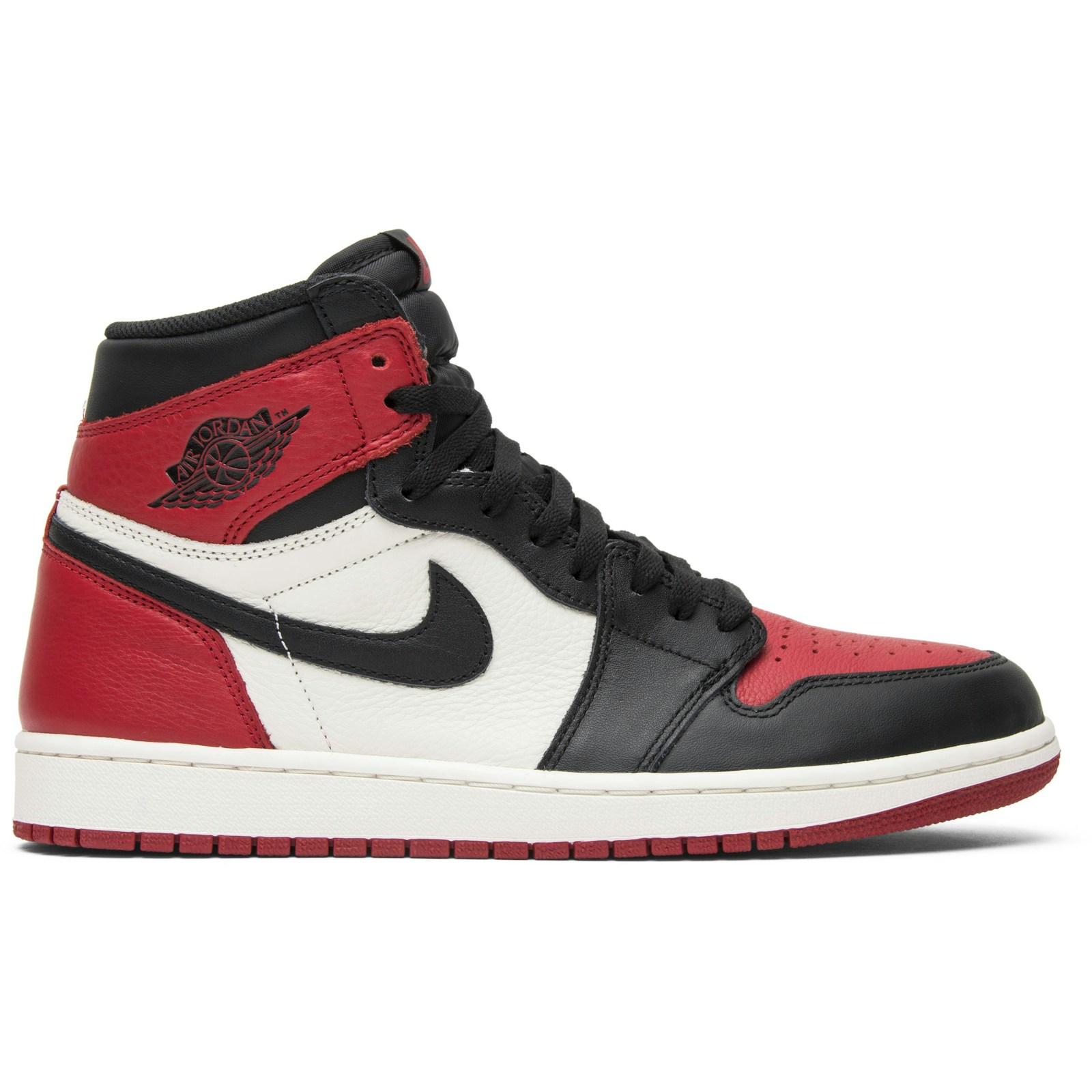 Air Jordan 1 Retro High OG Bred Toe 555088-610 Coiloa