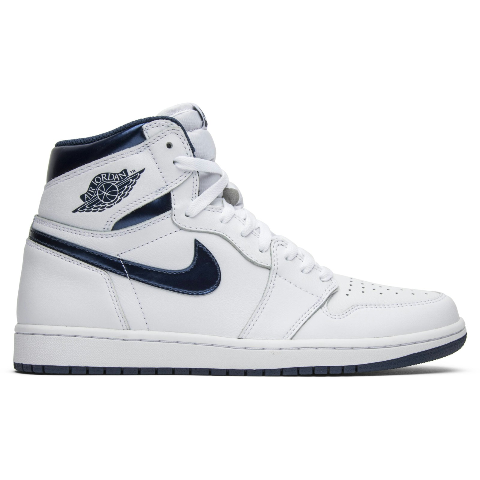 Air Jordan 1 Retro High OG Metallic Navy 2016 555088-106 Moroen