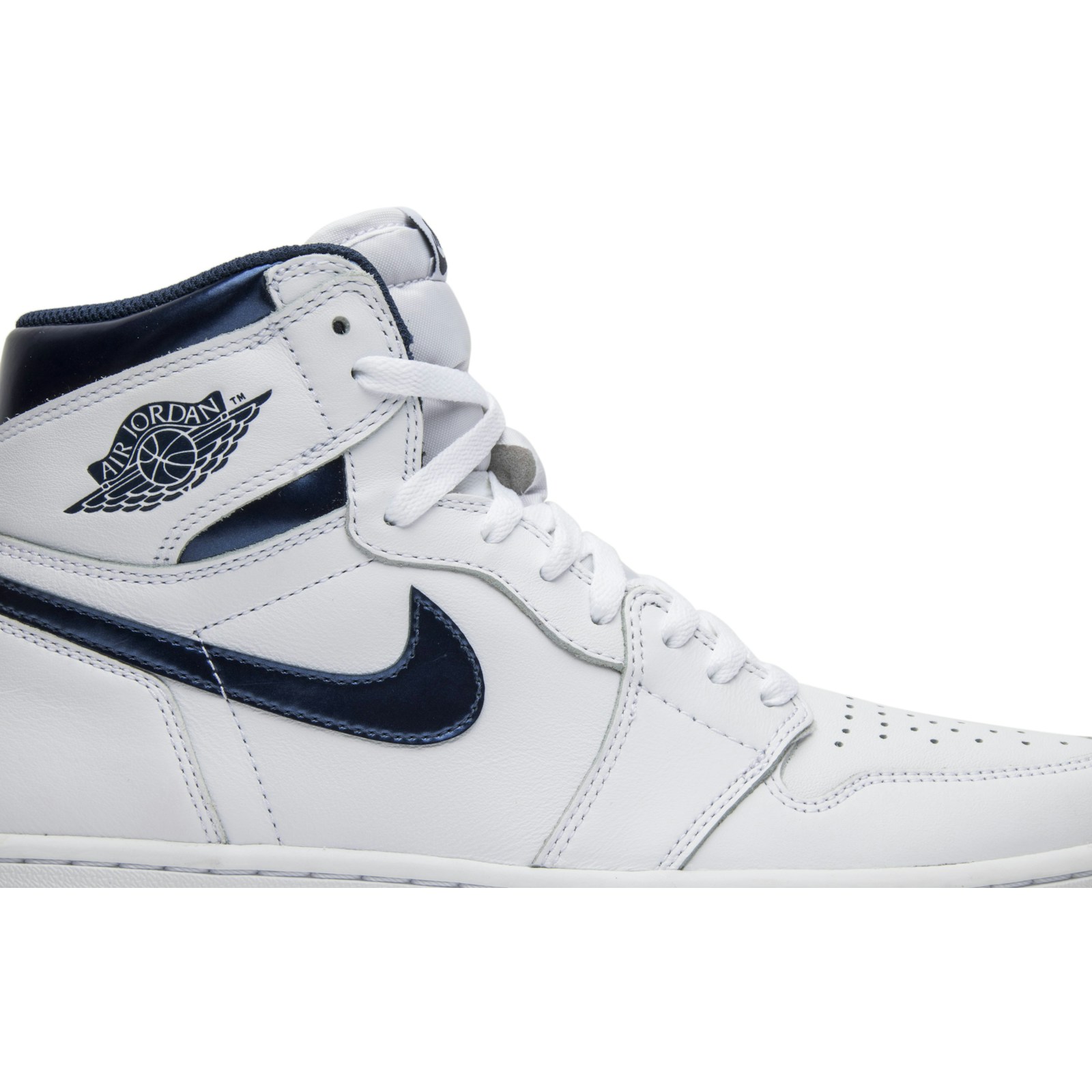 Air Jordan 1 Retro High OG Metallic Navy 2016 555088-106 Moroen - Image 2