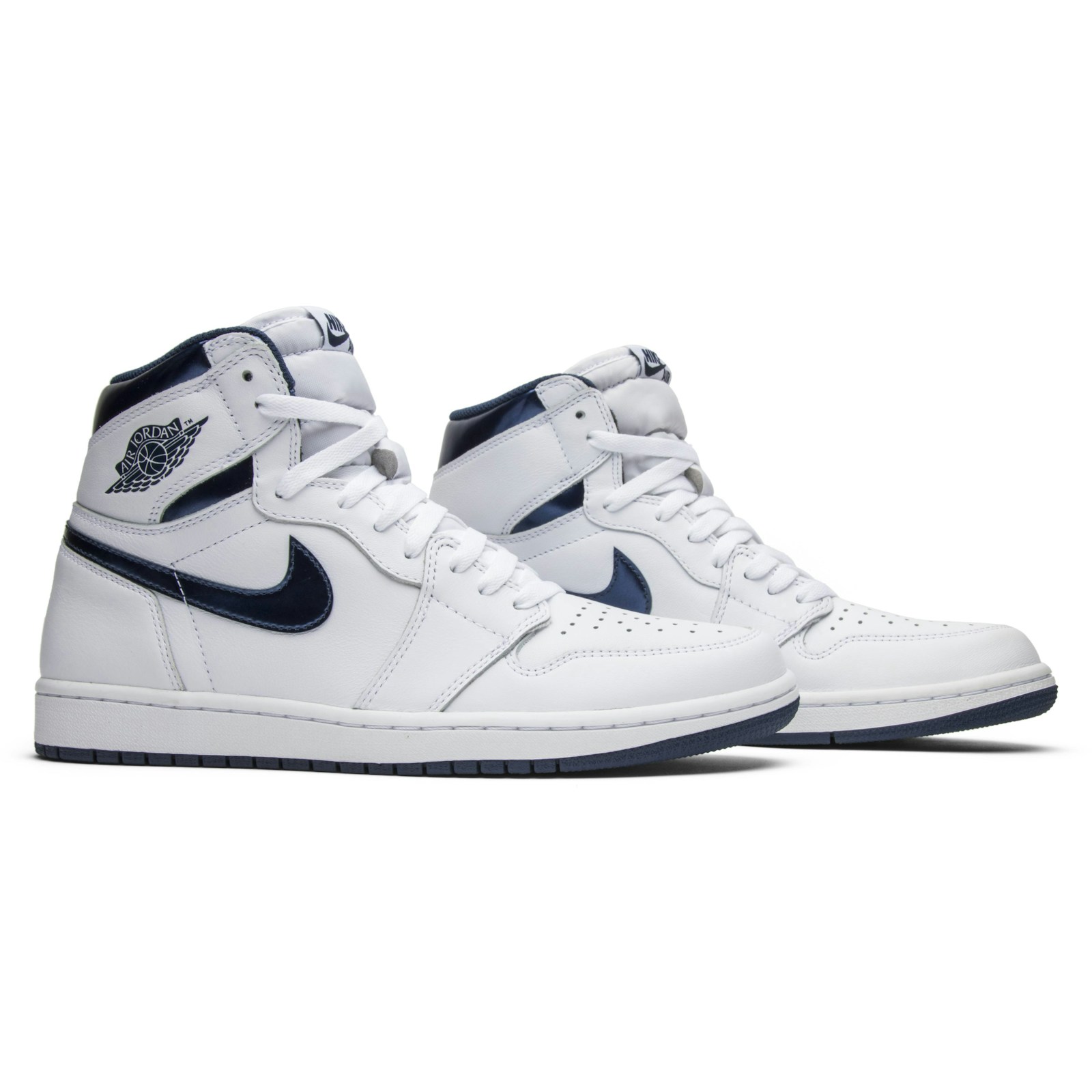 Air Jordan 1 Retro High OG Metallic Navy 2016 555088-106 Moroen - Image 8
