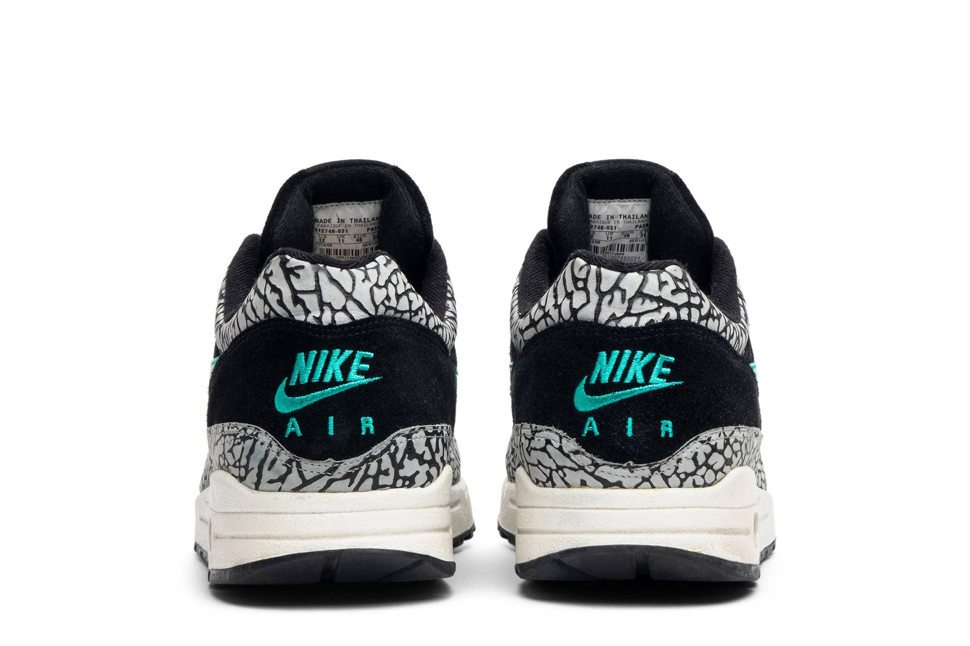 atmos x Nike Air Max 1 Premium Elephant 312748-031 Moroen - Image 6