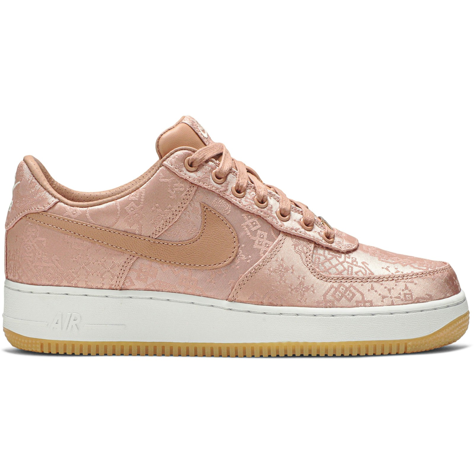 CLOT x Nike Air Force 1 Low Premium Rose Gold Silk CJ5290-600 Coiloa