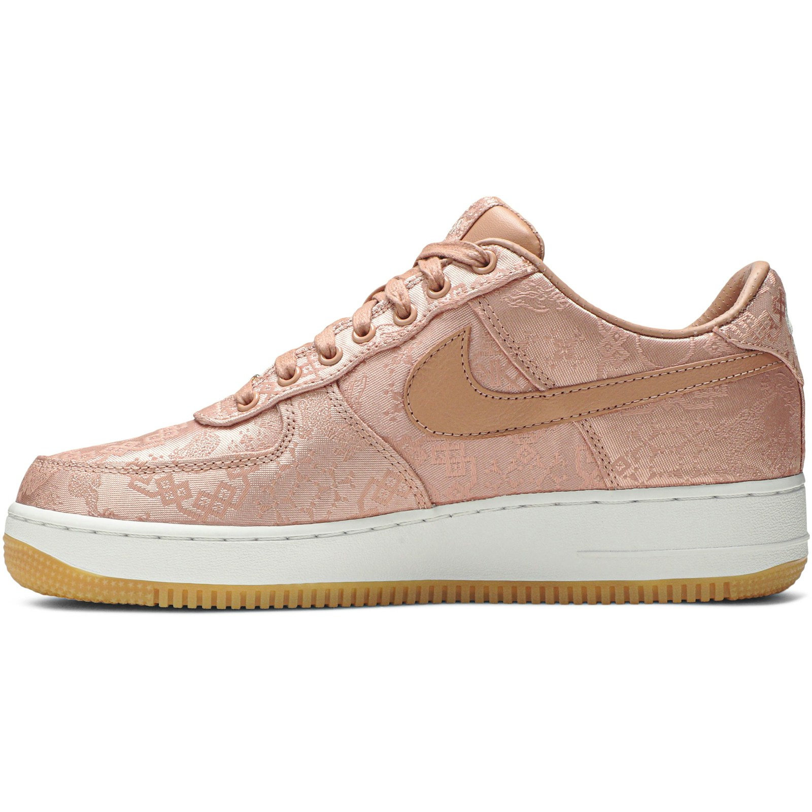 CLOT x Nike Air Force 1 Low Premium Rose Gold Silk CJ5290-600 Coiloa - Image 3