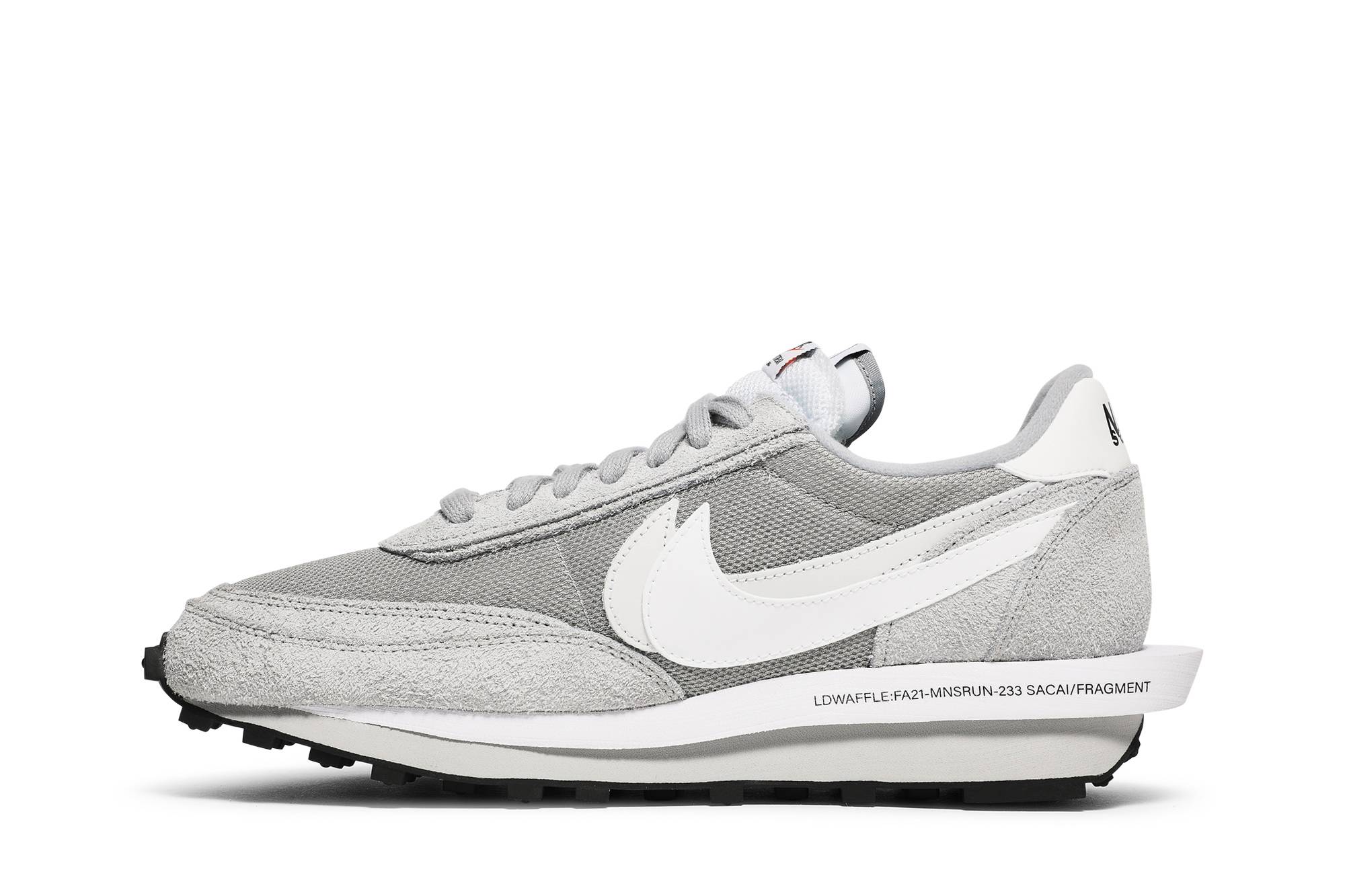 Fragment Design x sacai x Nike LDV Waffle Light Smoke Grey DH2684-001 Coiloa - Afbeelding 3