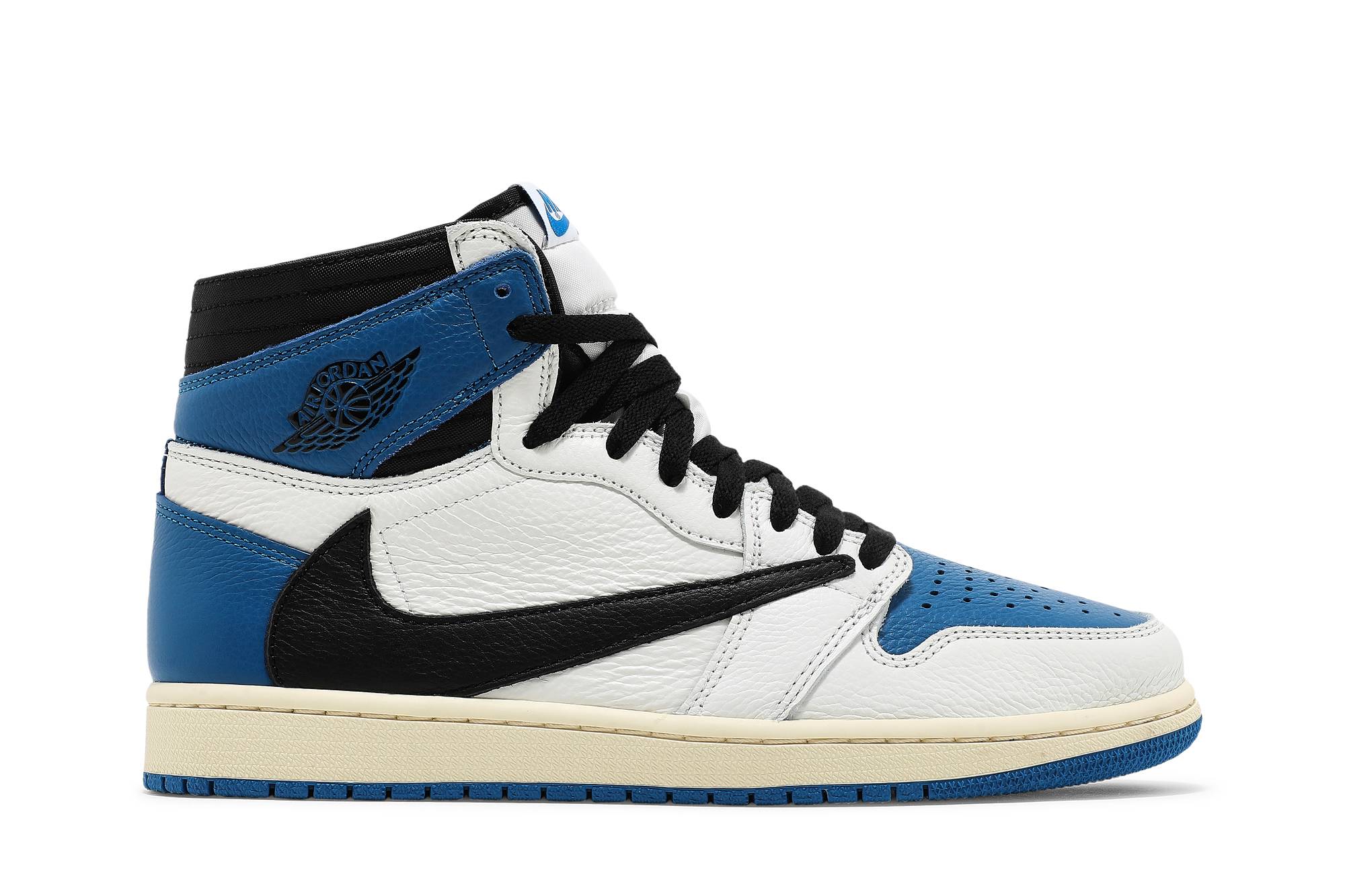 Fragment Design x Travis Scott x Air Jordan 1 Retro High Military Blue DH3227-105 Moroen