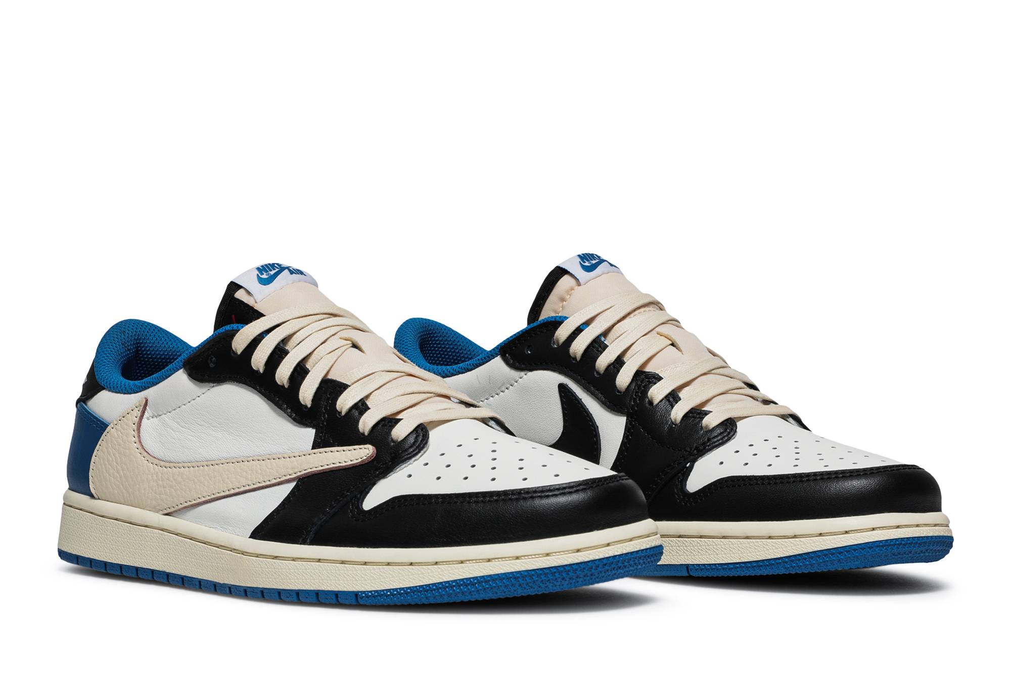 Fragment Design x Travis Scott x Air Jordan 1 Retro Low Military Blue DM7866-140 Moroen - Image 8