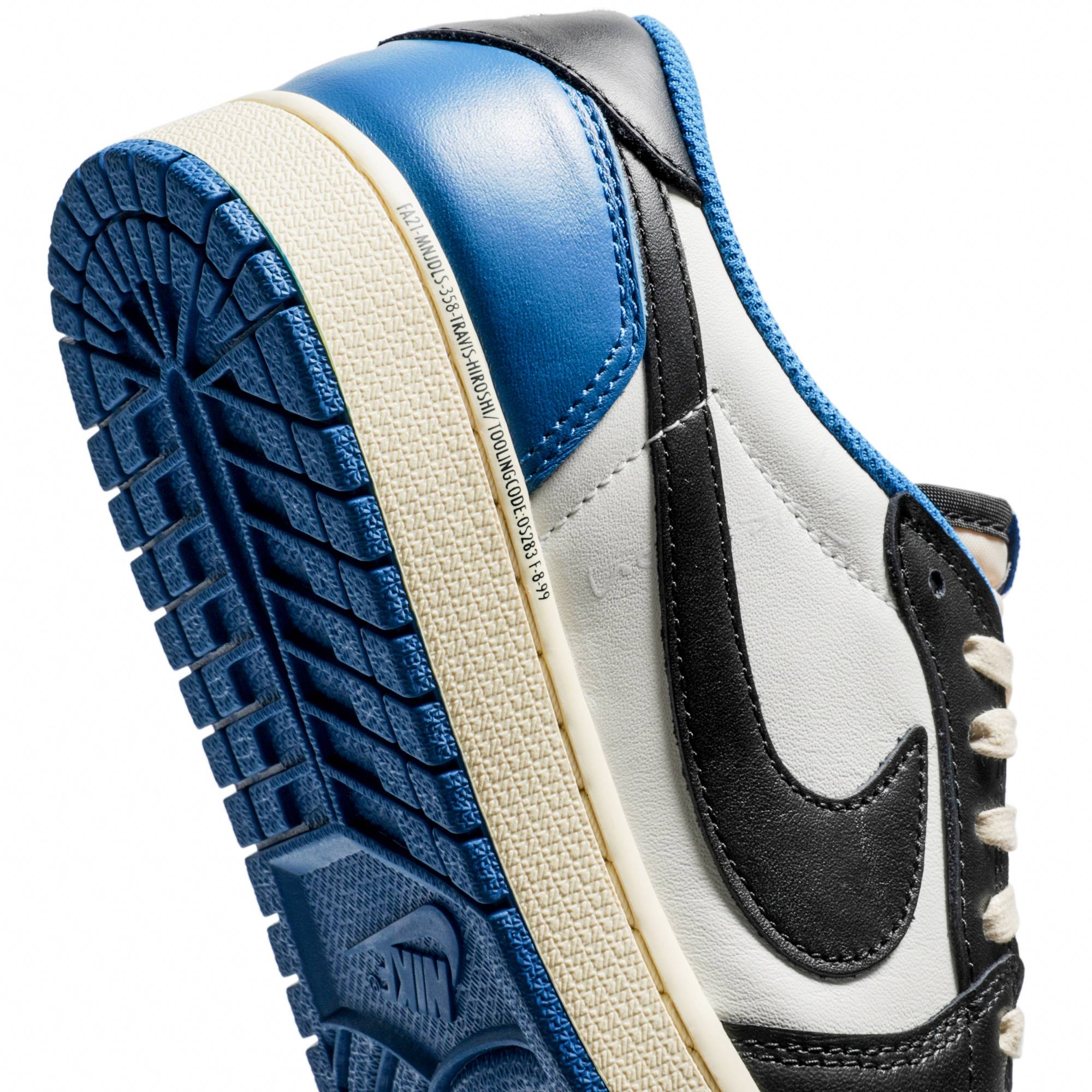 Fragment Design x Travis Scott x Air Jordan 1 Retro Low Military Blue DM7866-140 Moroen - Image 10
