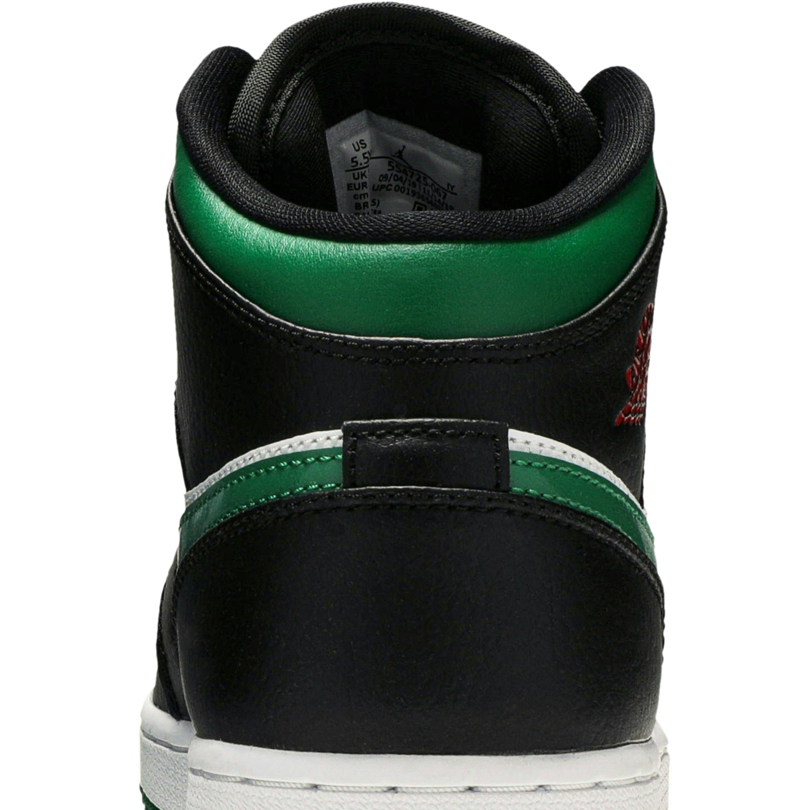 (Grade School) Air Jordan 1 Mid Black Pine Green 554725-067 Moroen - Image 7