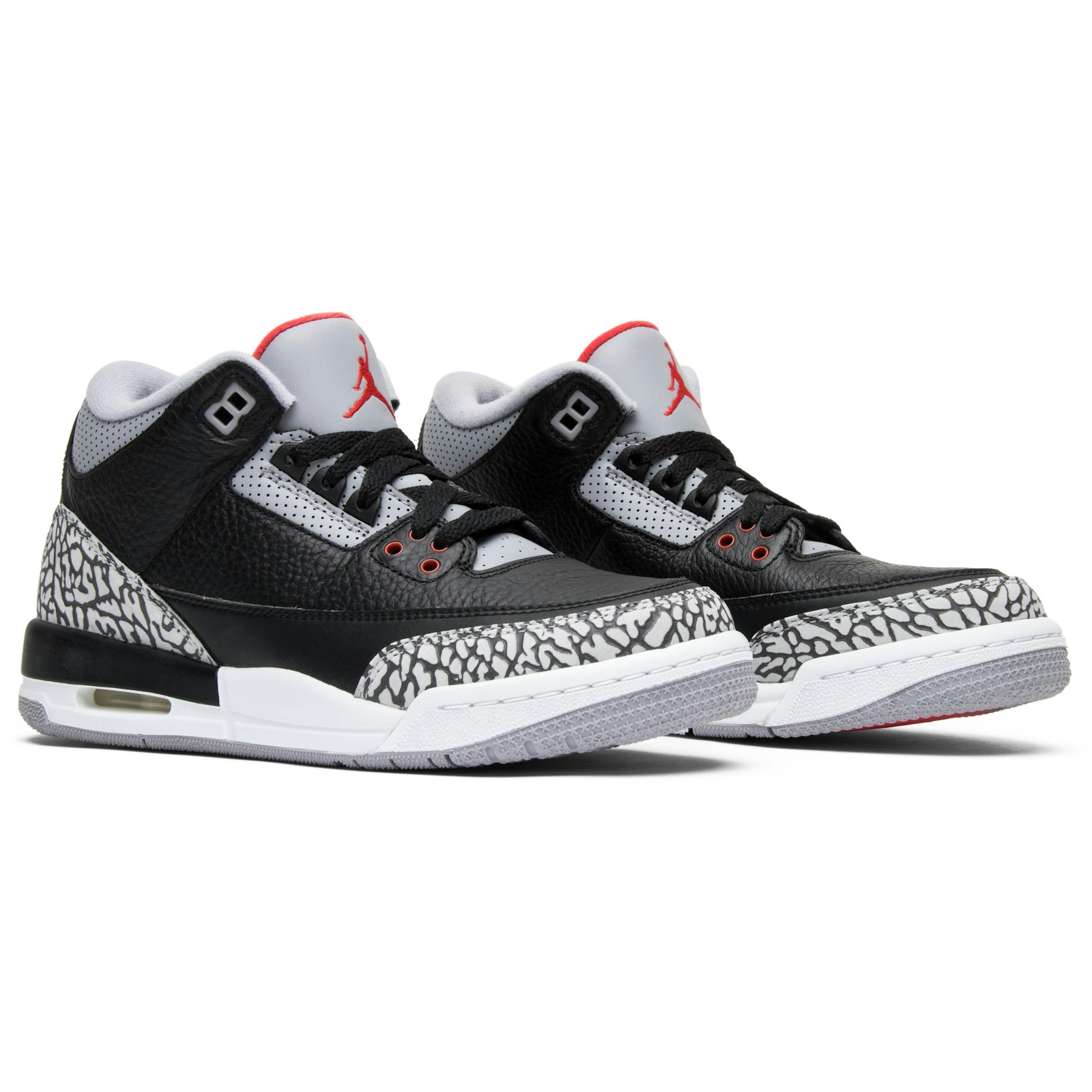 (Grade School) Air Jordan 3 Retro OG 'Black Cement' 2018 854261-001 - Image 8