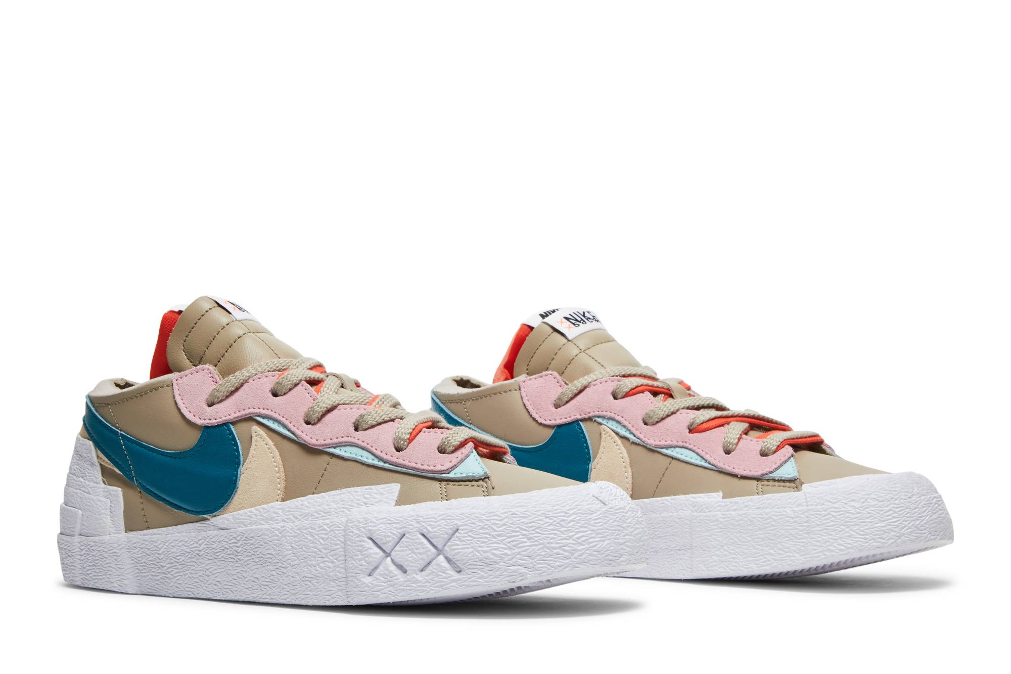 KAWS x sacai x Nike Blazer Low Reed DM7901-200 Moroen - Image 8