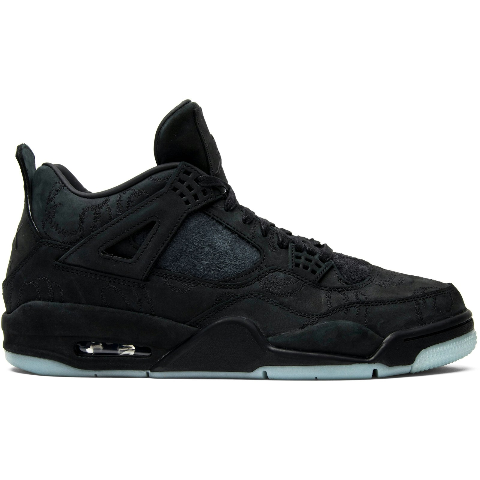 KAWS x Air Jordan 4 Retro Black 930155-001 Moroen