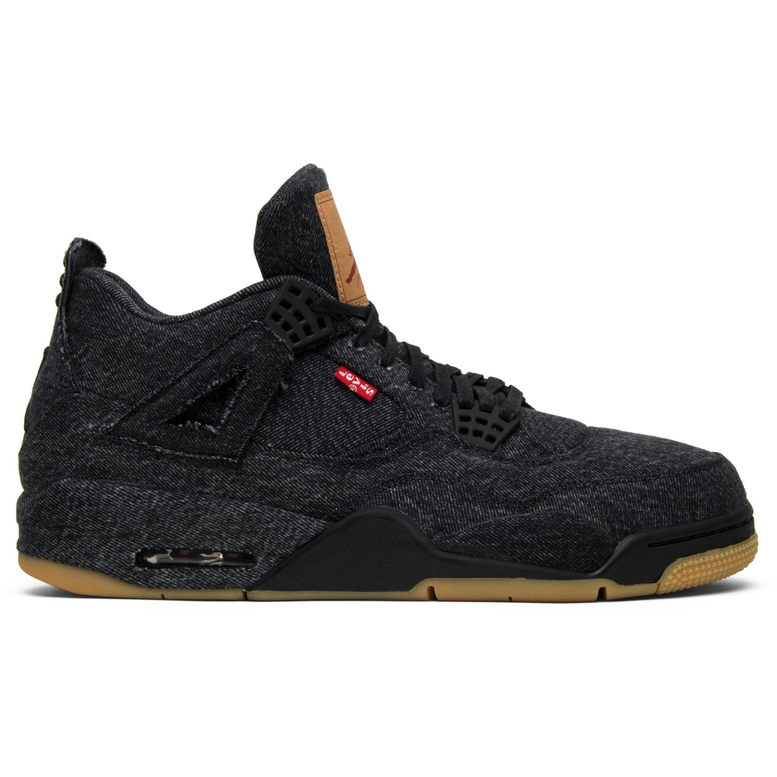 Levis x Air Jordan 4 Retro Black Denim (Blank Tag) AO2571-001 Moroen