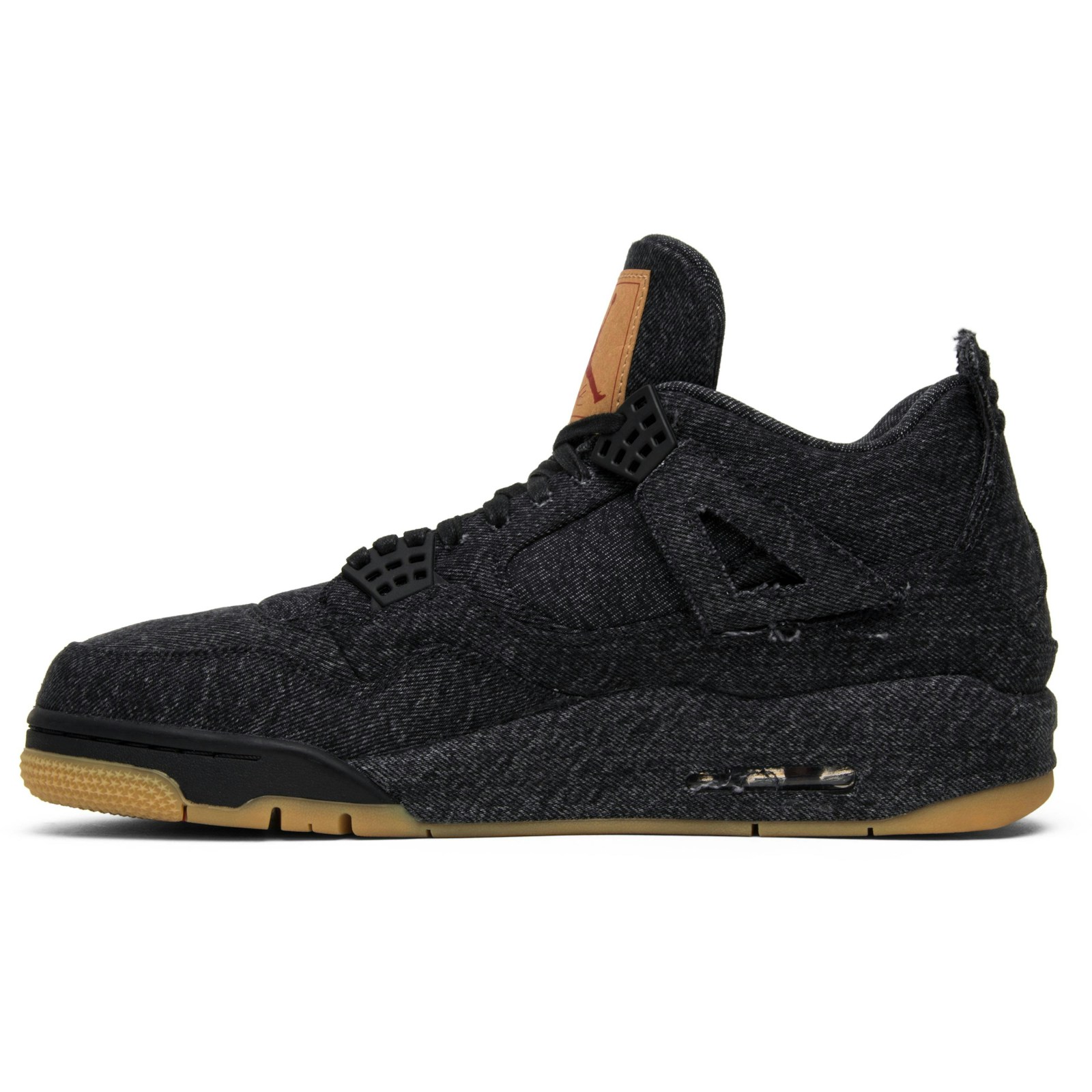 Levis x Air Jordan 4 Retro Black Denim (Blank Tag) AO2571-001 Moroen - Image 3