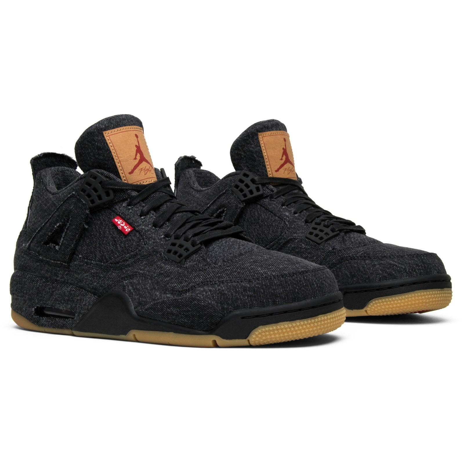 Levis x Air Jordan 4 Retro Black Denim (Blank Tag) AO2571-001 Moroen - Image 8