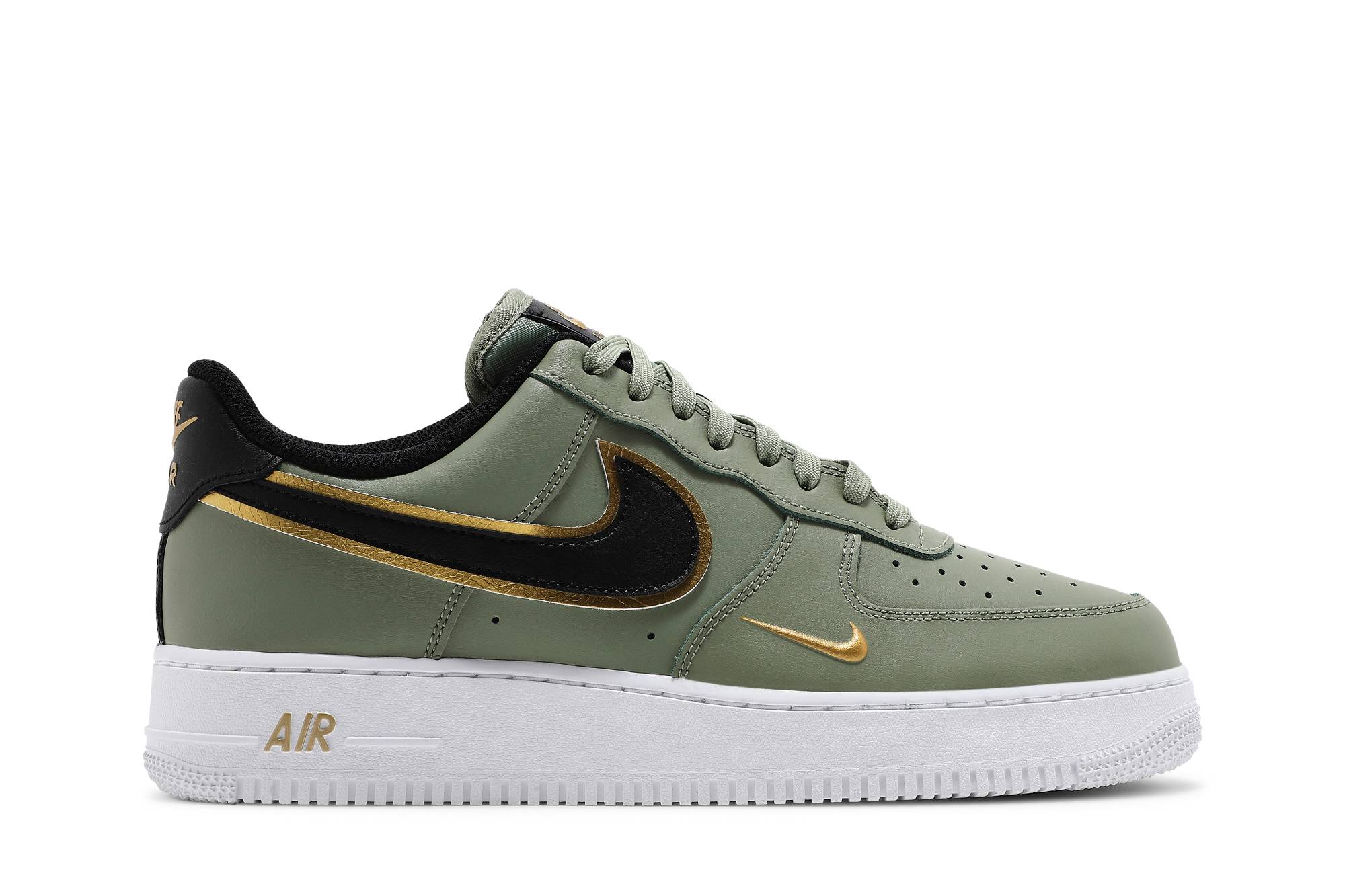 Nike Air Force 1 07 LV8 Metallic Swoosh Pack - Oil Green DA8481-300 Moroen