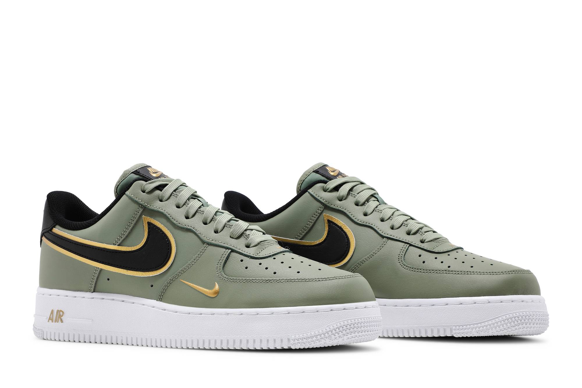 Nike Air Force 1 07 LV8 Metallic Swoosh Pack - Oil Green DA8481-300 Moroen - Image 8