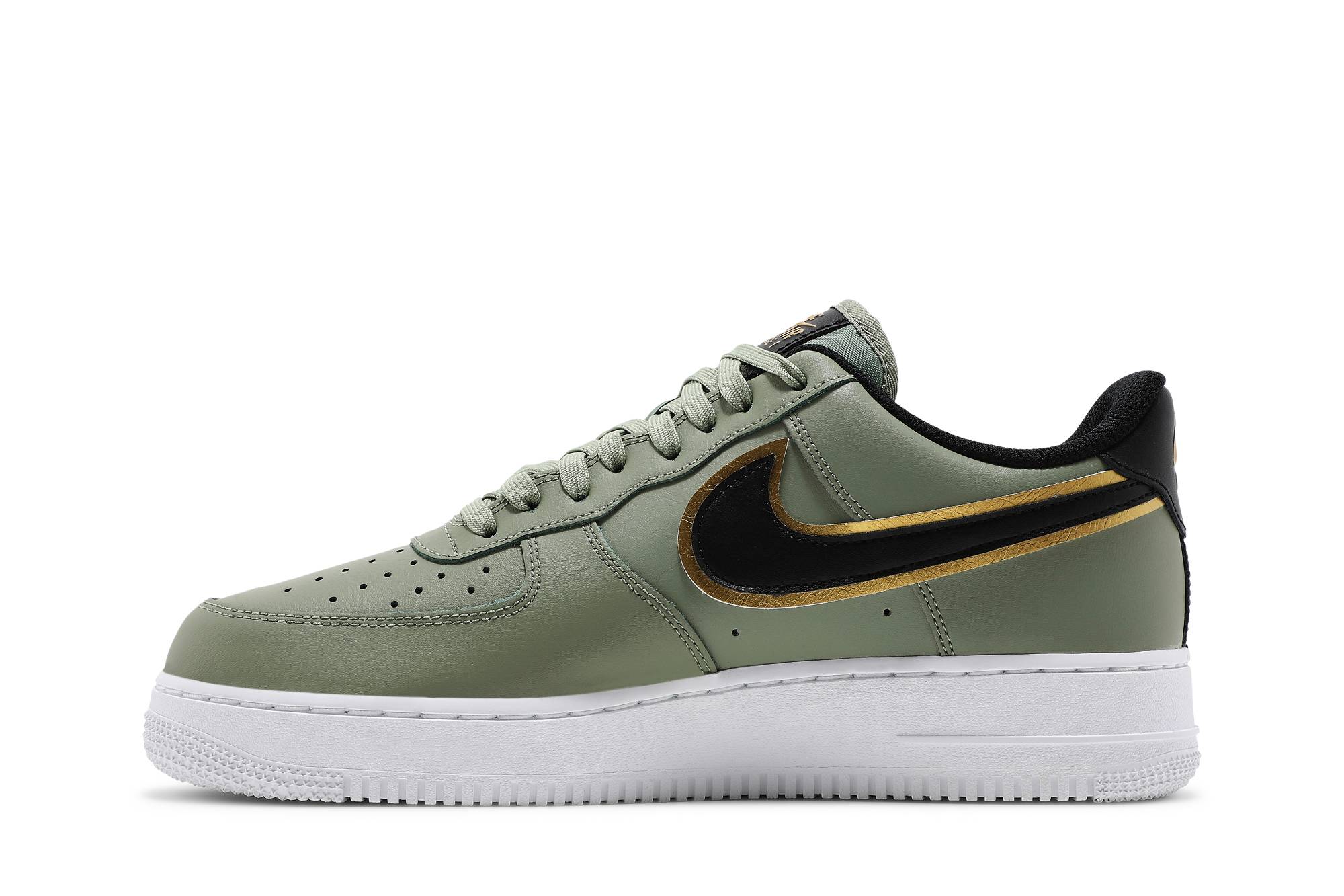 Nike Air Force 1 07 LV8 Metallic Swoosh Pack - Oil Green DA8481-300 Moroen - Image 3