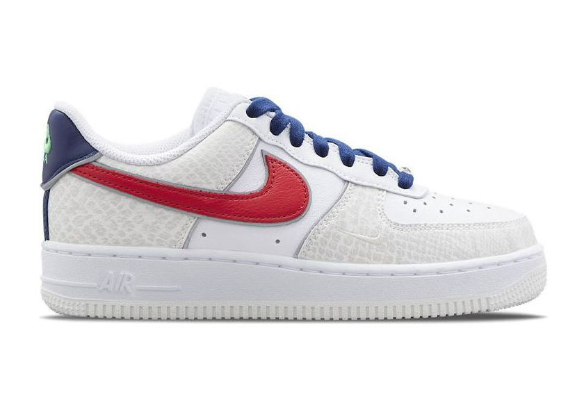Nike Air Force 1 '07 LX 'Just Do It - White University Red Snakeskin' DV1493-161  Gloiber