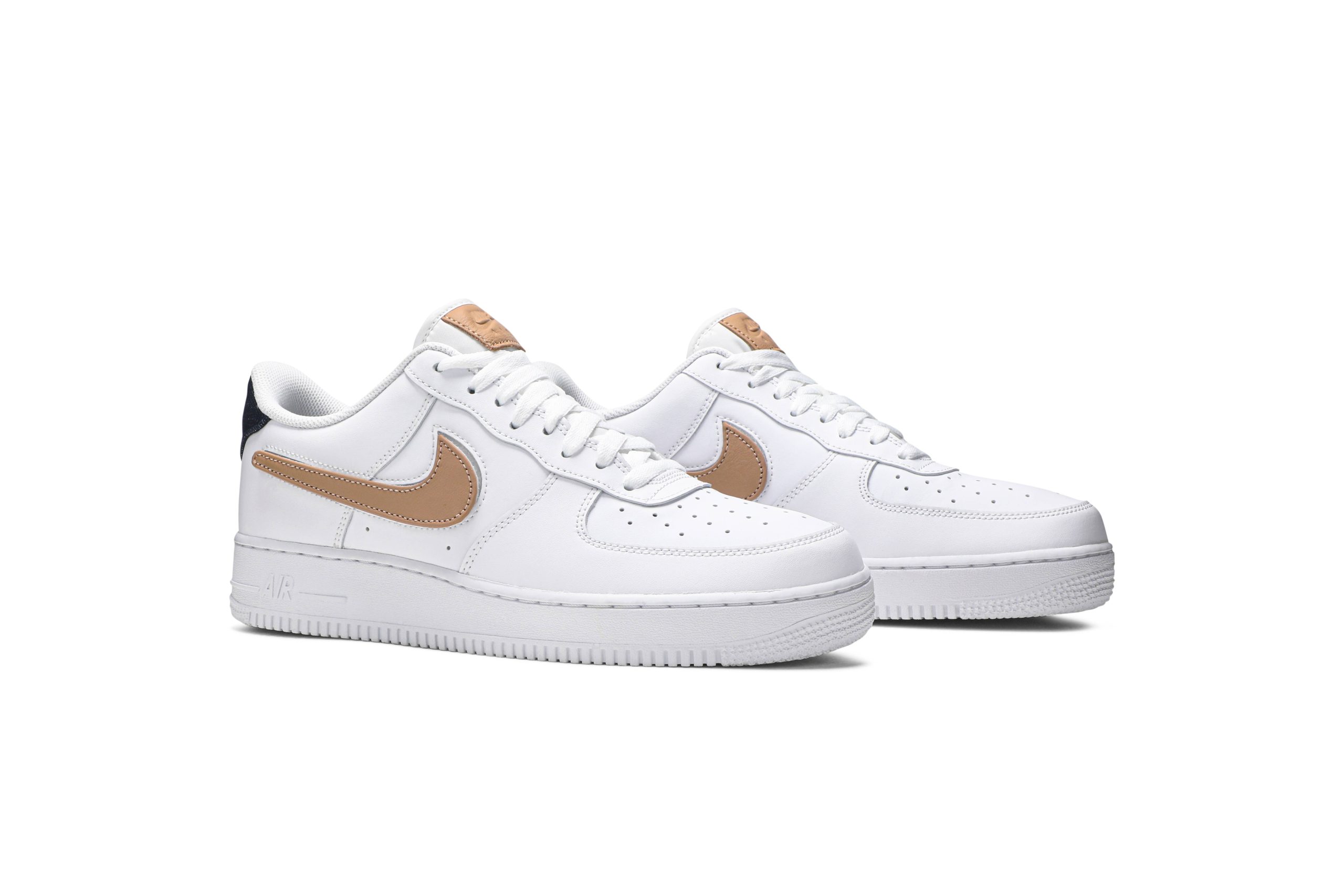 Nike Air Force 1 Low '07 LV8 'Removable Swoosh - White Vachetta Tan' CT2253-100 - Image 8