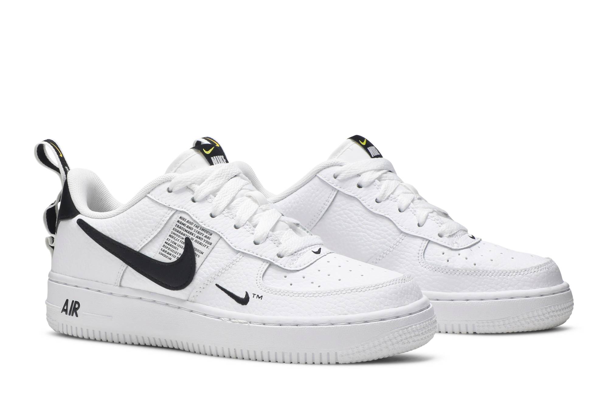 (Grade School) Nike Air Force 1 Low Utility White Black AR1708-100 - Image 8