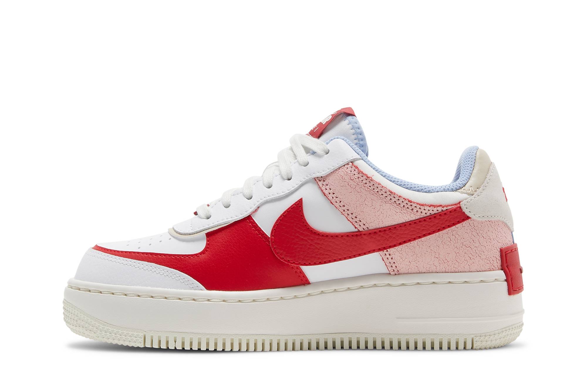 (Women) Nike Air Force 1 Shadow Cracked Leather CI0919-108 Moroen - Image 3