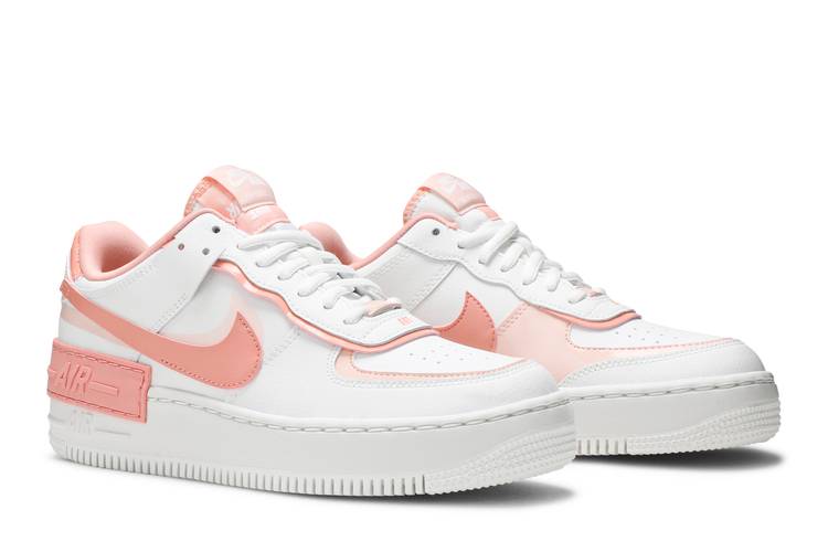 (Women) Nike Air Force 1 Shadow 'Washed Coral' CJ1641-101 - Image 8