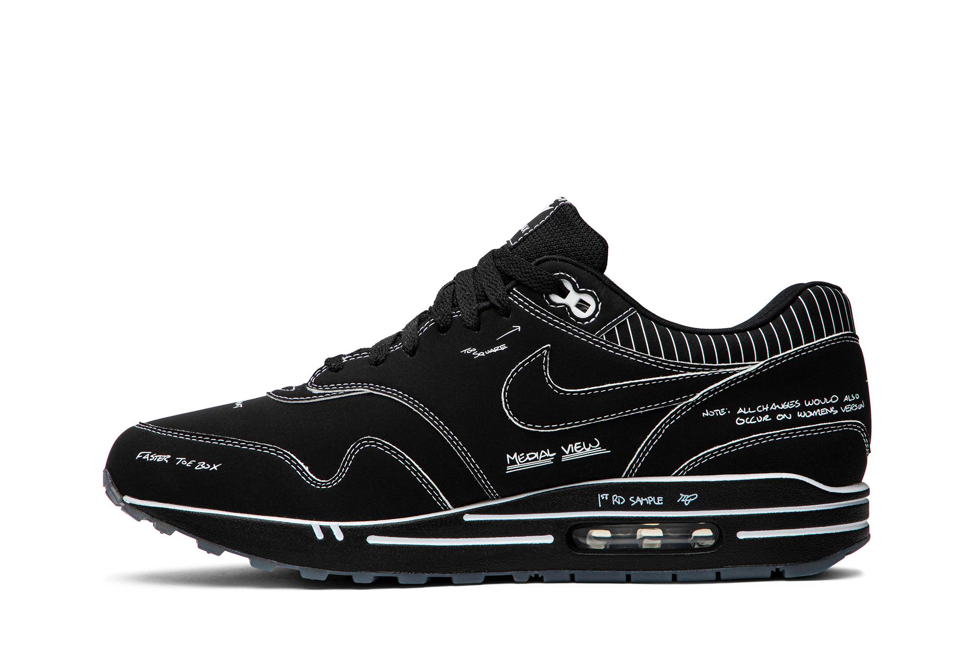 Nike Air Max 1 'Tinker Sketch to Shelf - Black Schematic' CJ4286-001 - Image 3