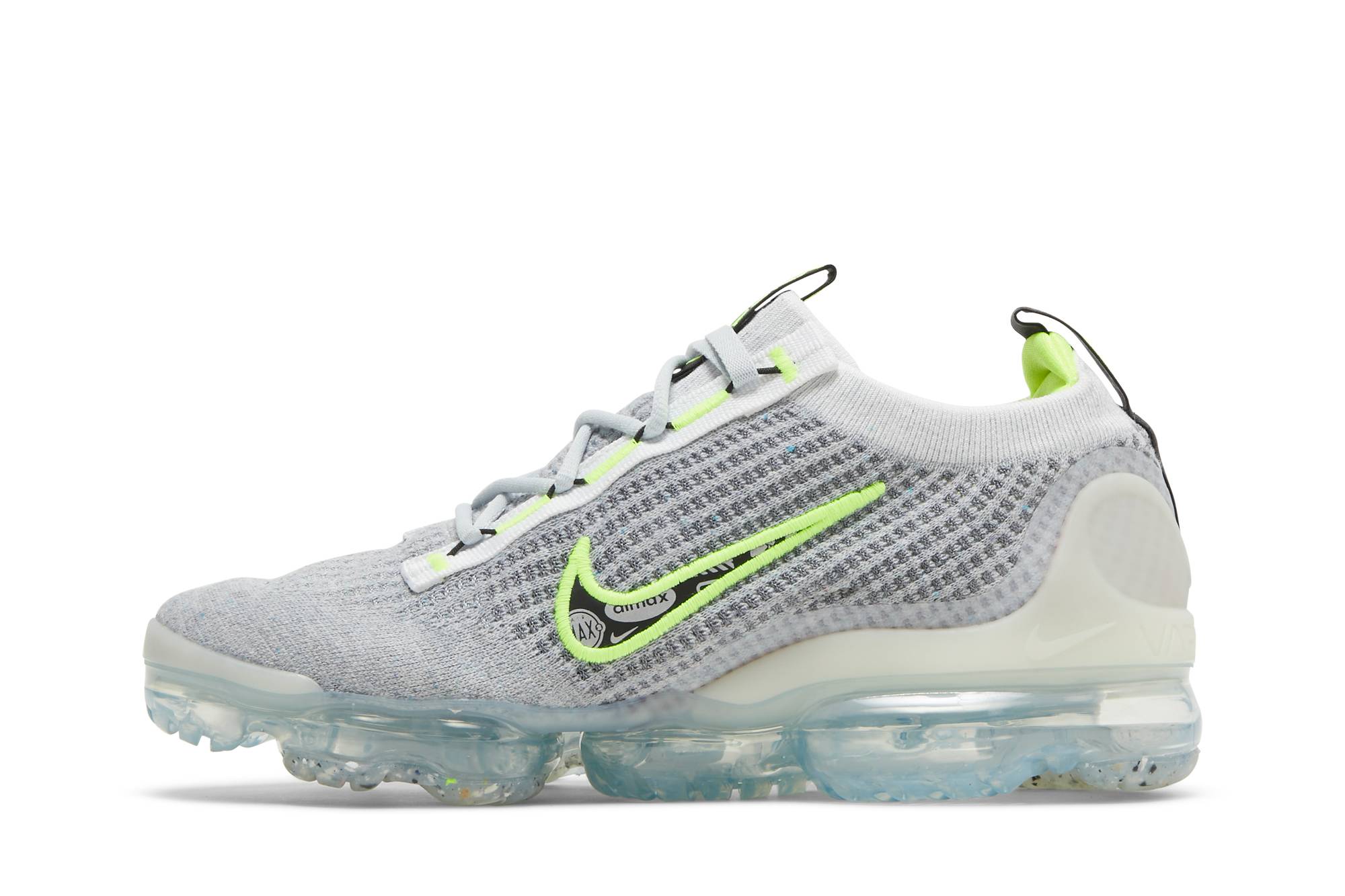 Nike Air VaporMax 2021 FK 'Wolf Grey White Volt' DH4085-001 - Image 3