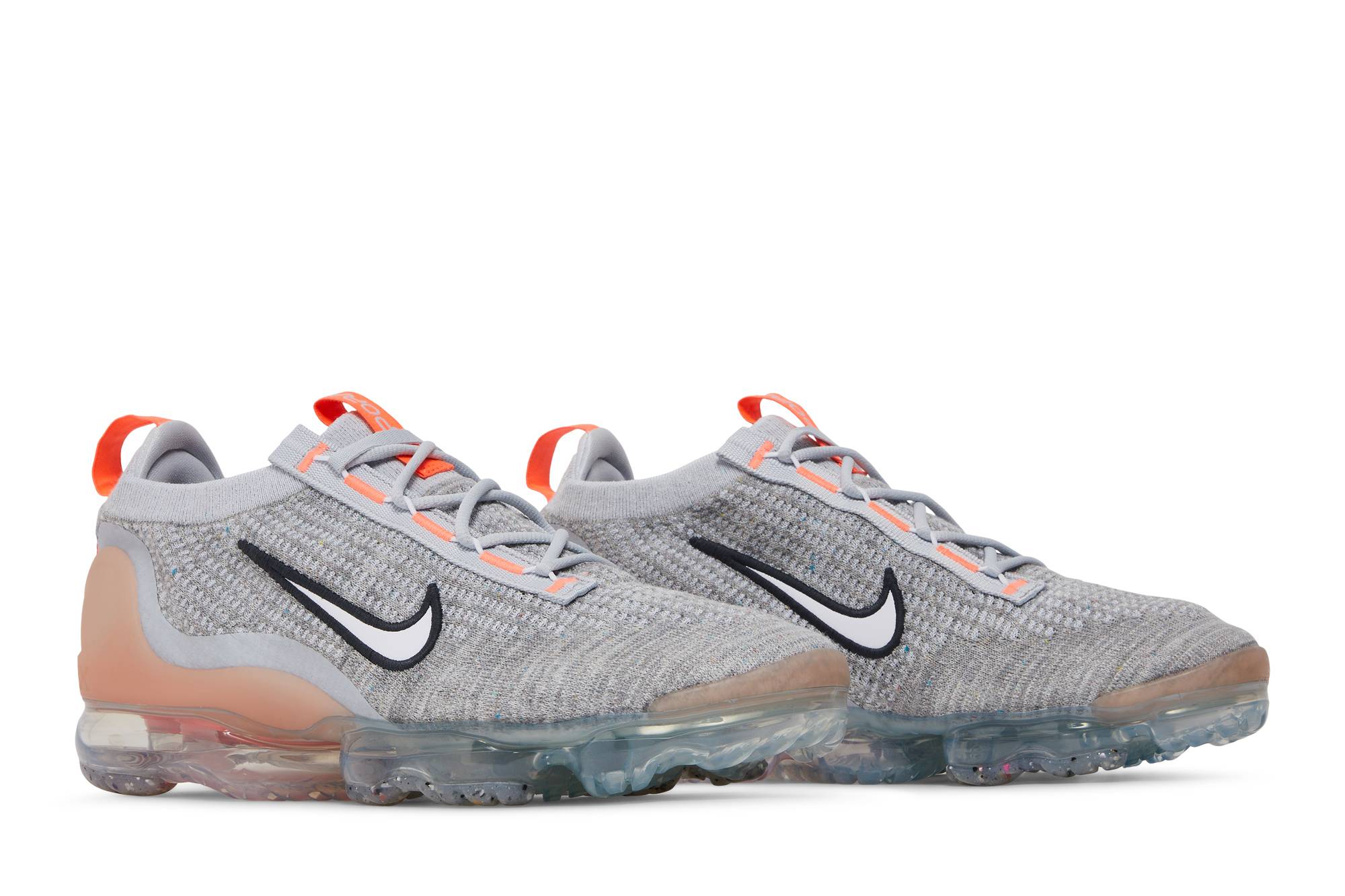 Nike Air VaporMax Flyknit 'Grey Fog Bright Mango' 2021 DH4084-002 - Afbeelding 8