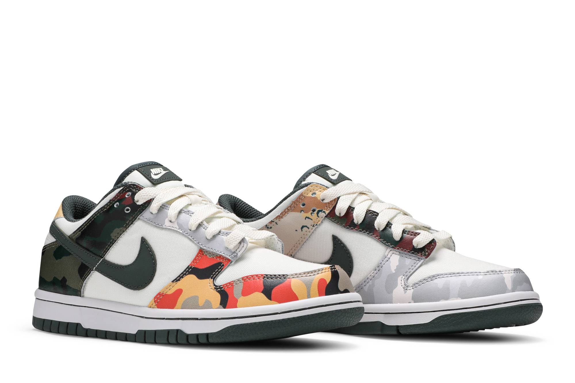 (Grade School) Nike Dunk Low SE Multi-Camo DB1909-100 Moroen - Image 8