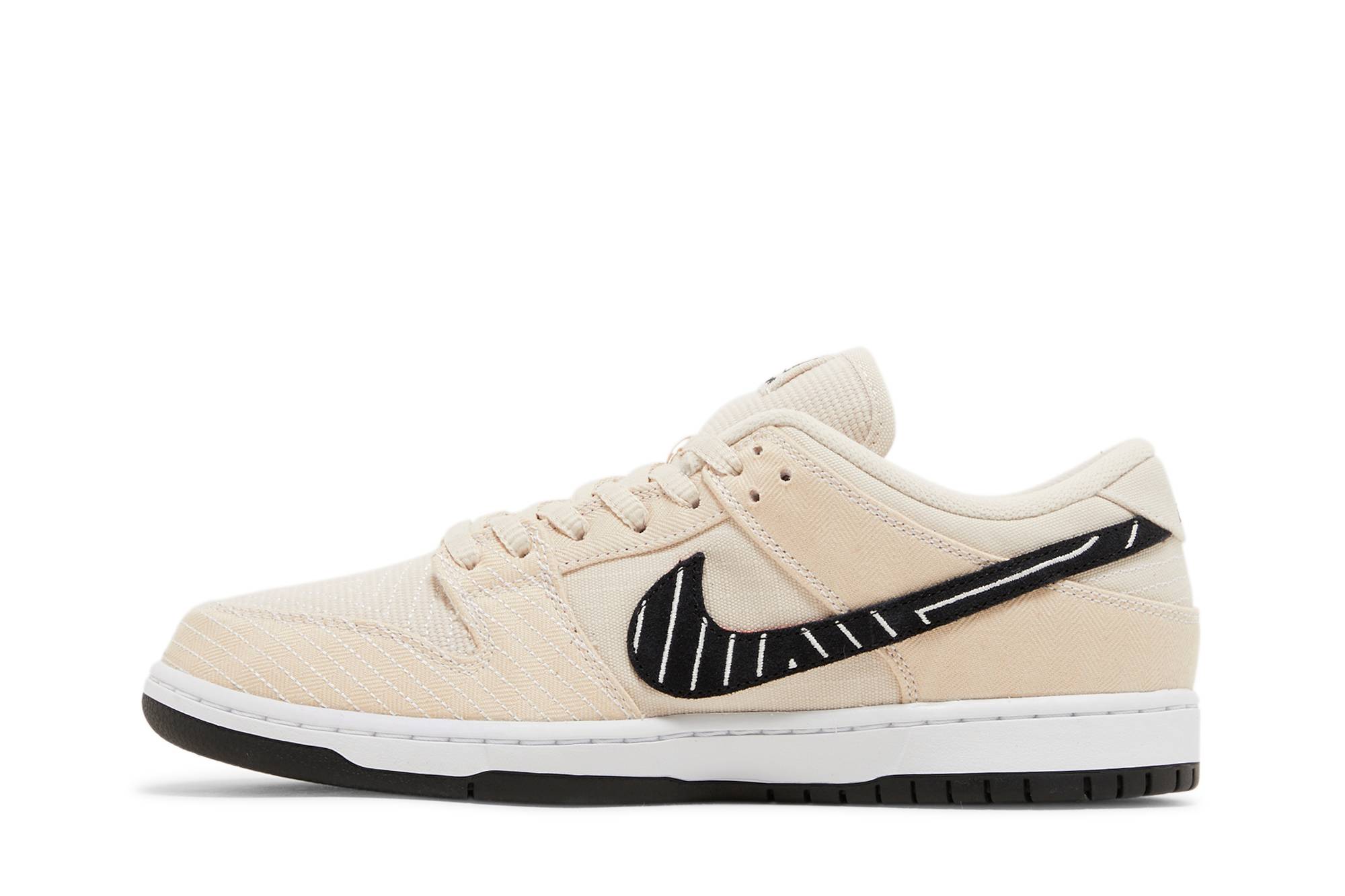 Albino Preto x Nike SB Dunk Low 'Fossil' FD2627-200 - Image 3