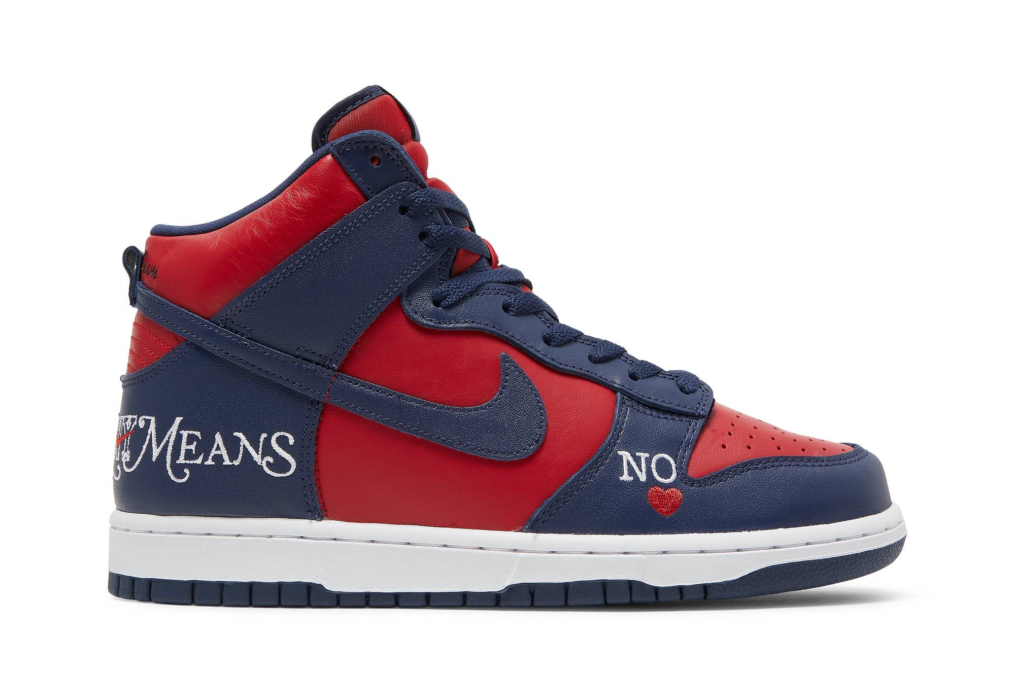 Supreme x Nike SB Dunk High 'By Any Means Navy' DN3741-600