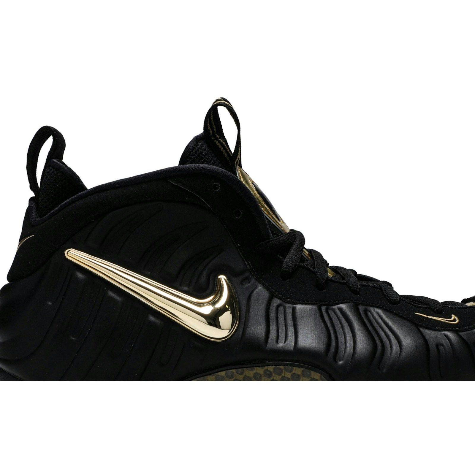 Nike Air Foamposite Pro Black Metallic Gold 624041-009 Moroen - Image 2