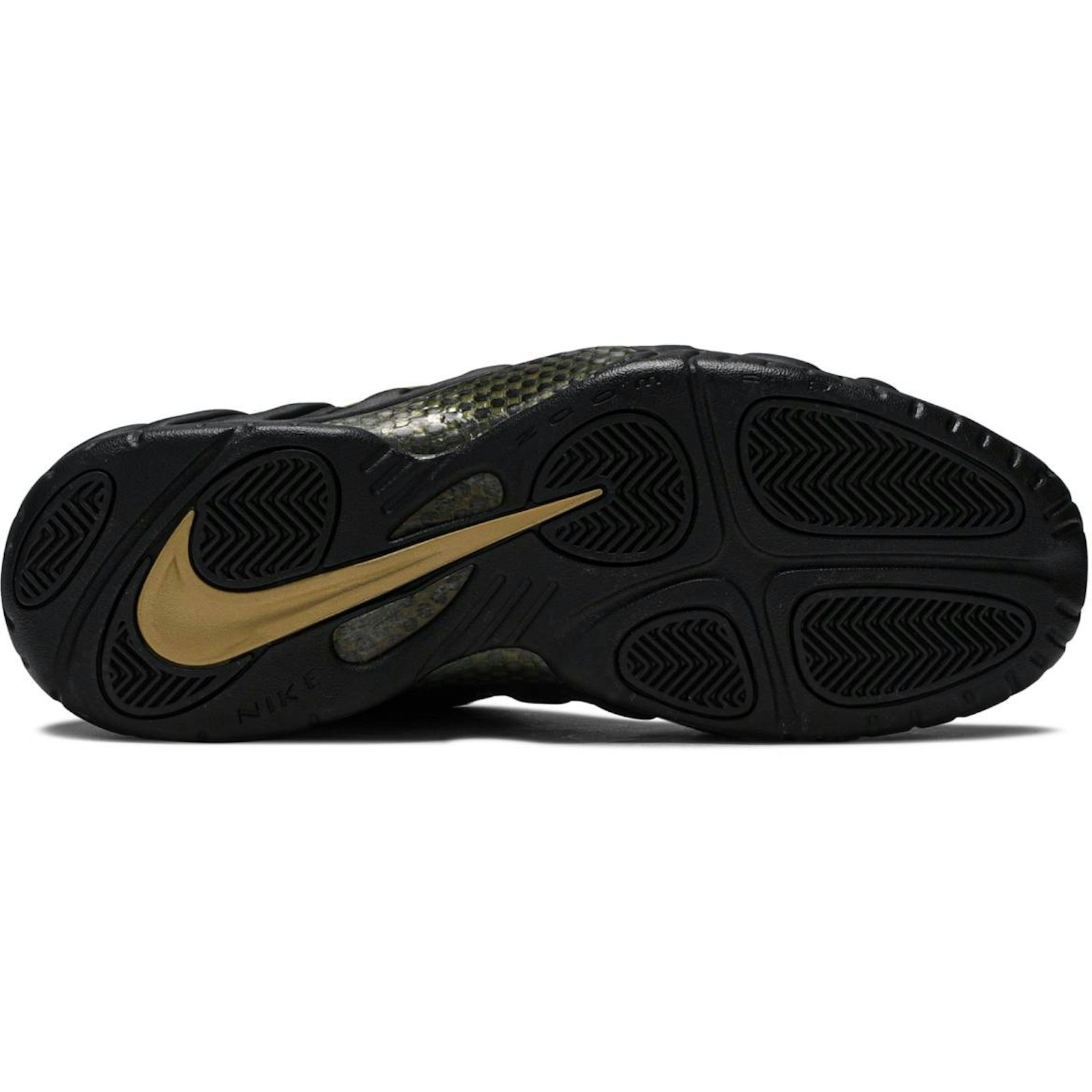 Nike Air Foamposite Pro Black Metallic Gold 624041-009 Moroen - Image 4