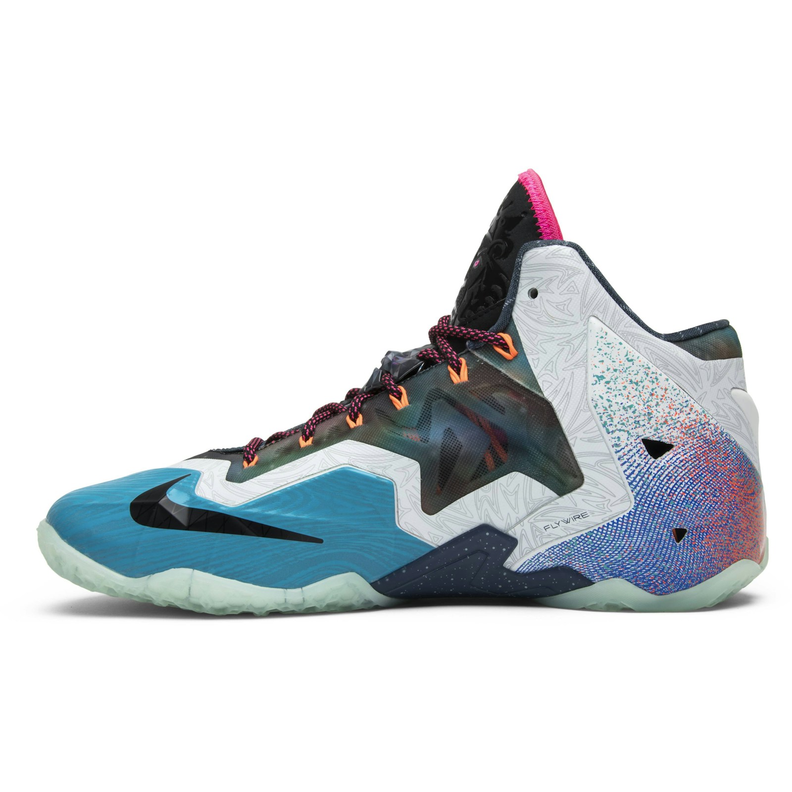 Nike LeBron 11 Premium What The LeBron 650884-400 Coiloa - Image 3