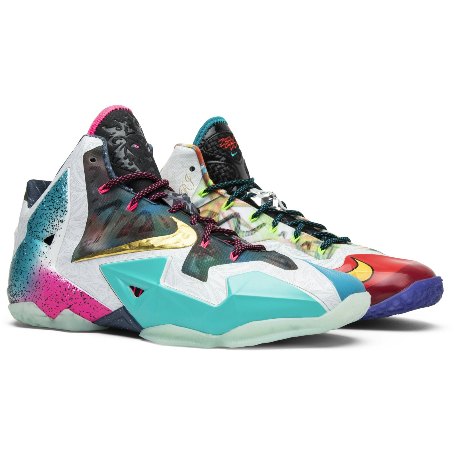 Nike LeBron 11 Premium What The LeBron 650884-400 Coiloa - Image 8