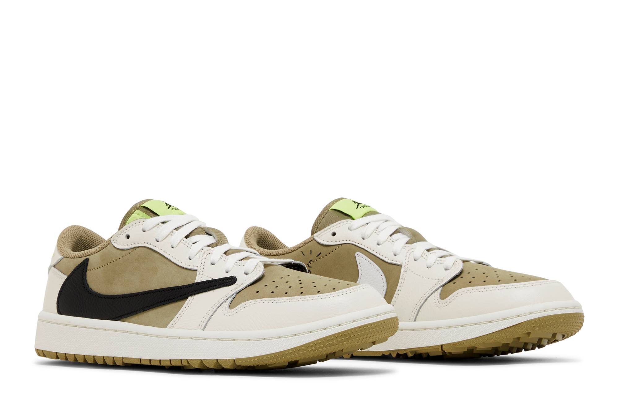 Travis Scott x Air Jordan 1 Low Golf Neutral Olive FZ3124-200 Moroen - Image 8