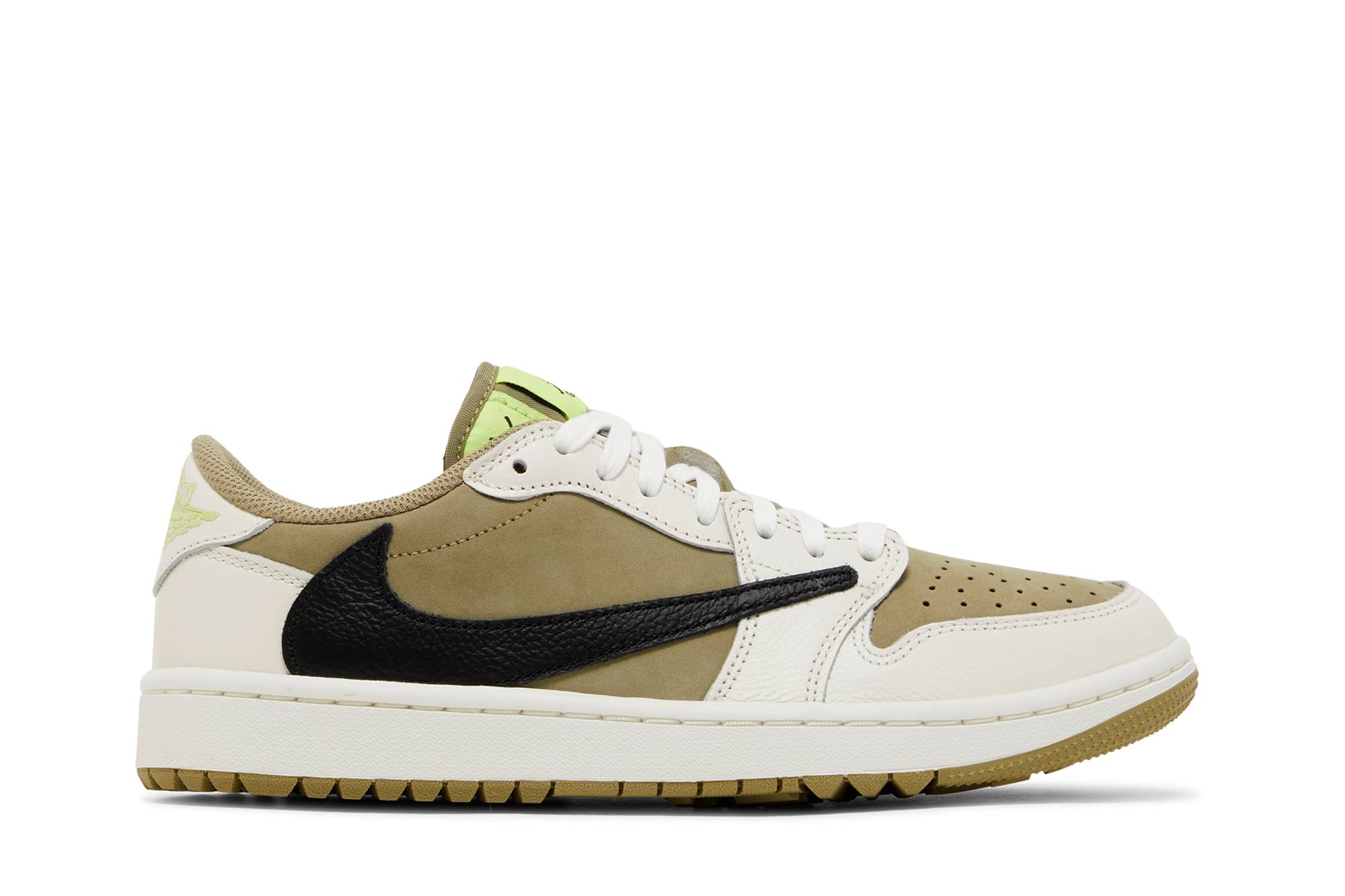 Travis Scott x Air Jordan 1 Low Golf Neutral Olive FZ3124-200 Moroen
