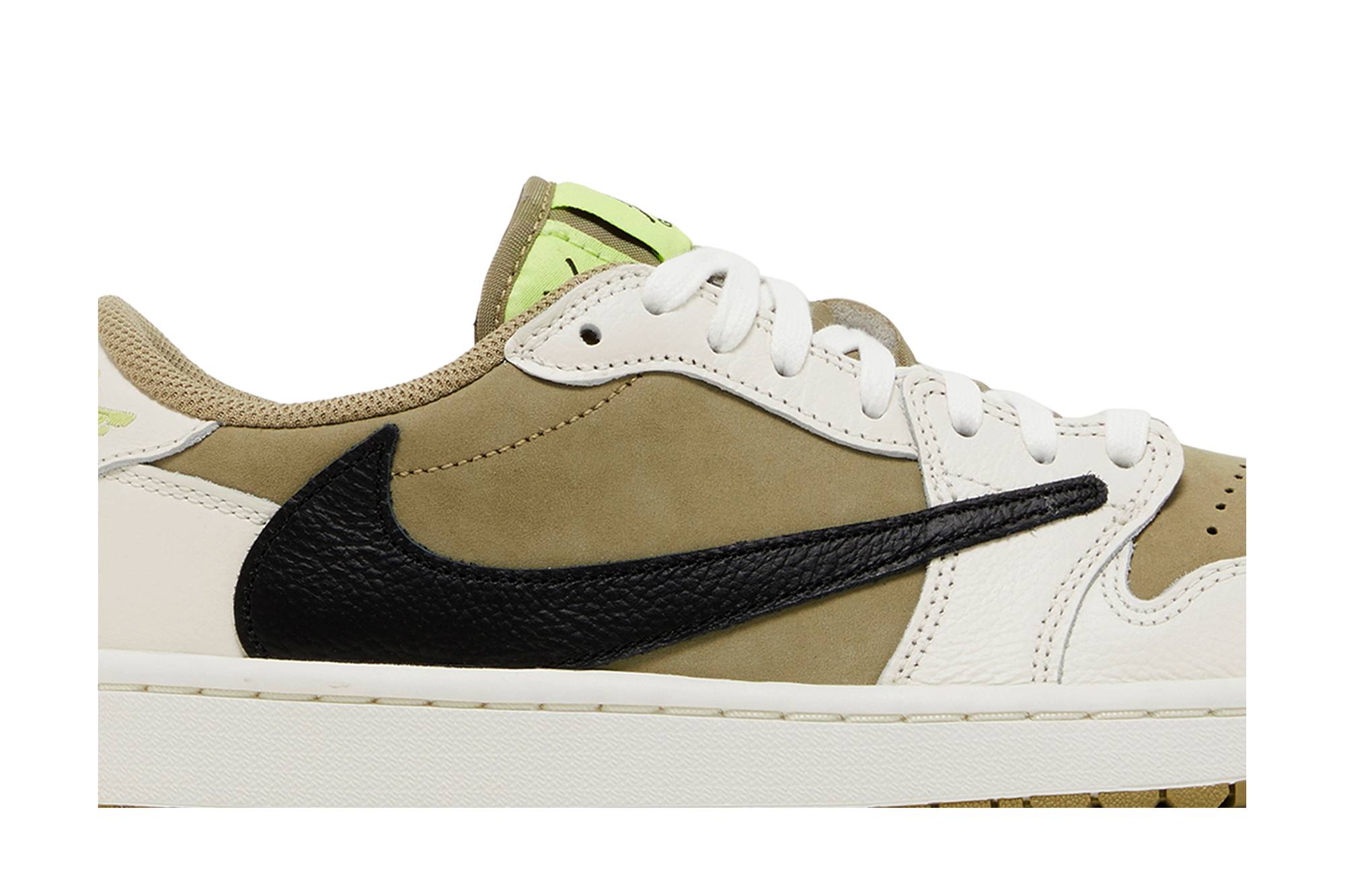 Travis Scott x Air Jordan 1 Low Golf Neutral Olive FZ3124-200 Moroen - Image 2