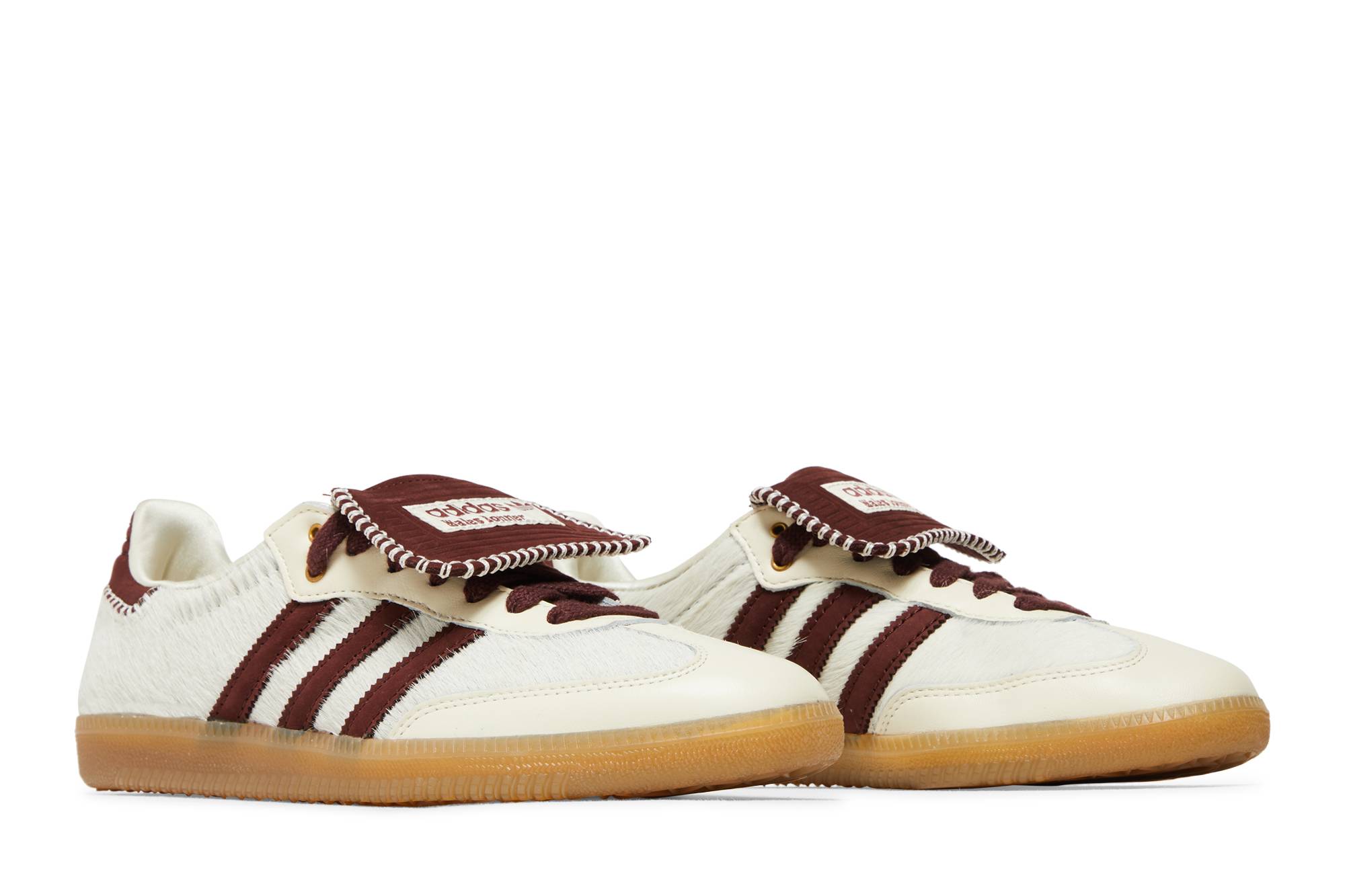 Wales Bonner x adidas Samba Cream White Pony IE0586 Moroen - Image 8